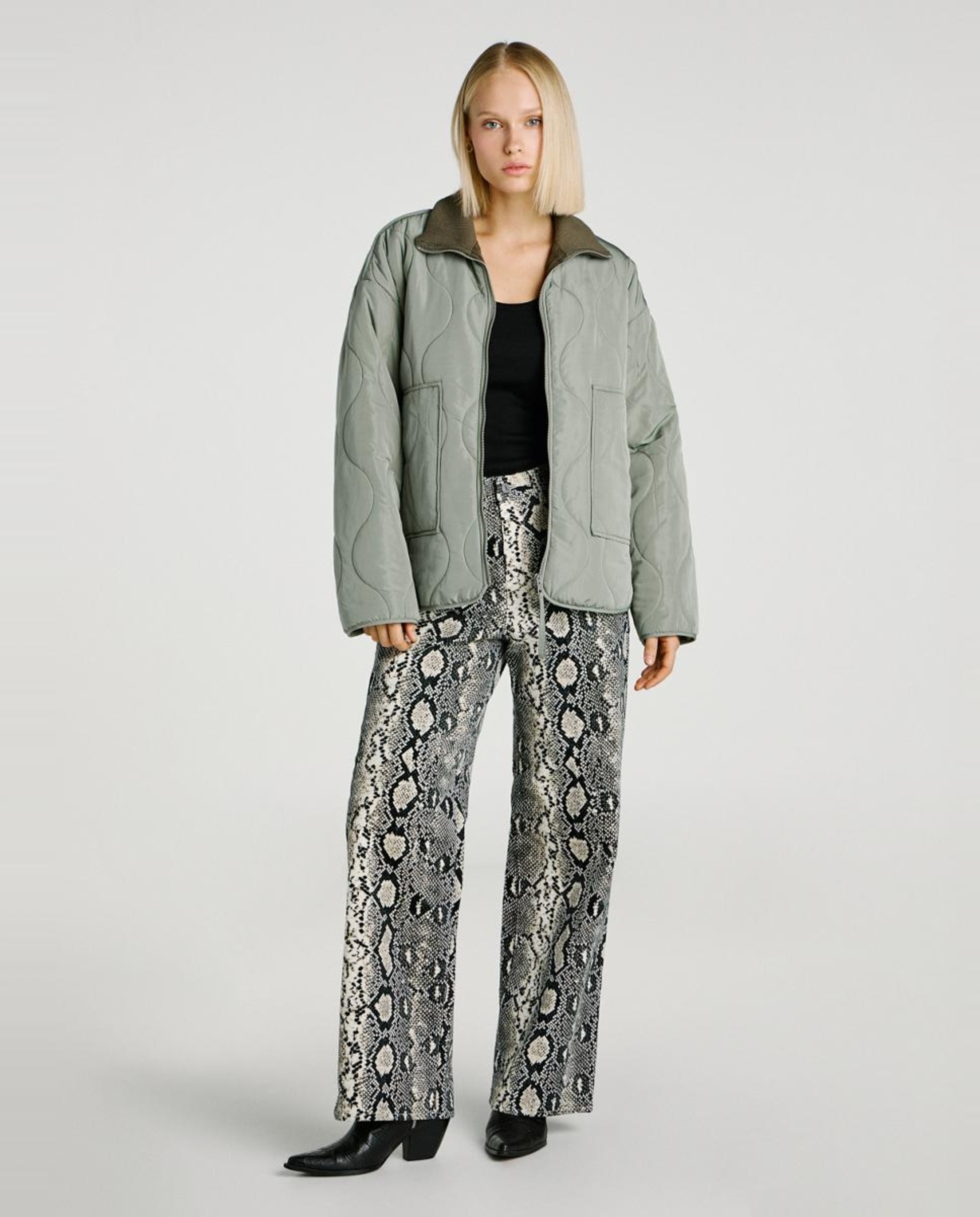 Casaco acolchoado Verde-2