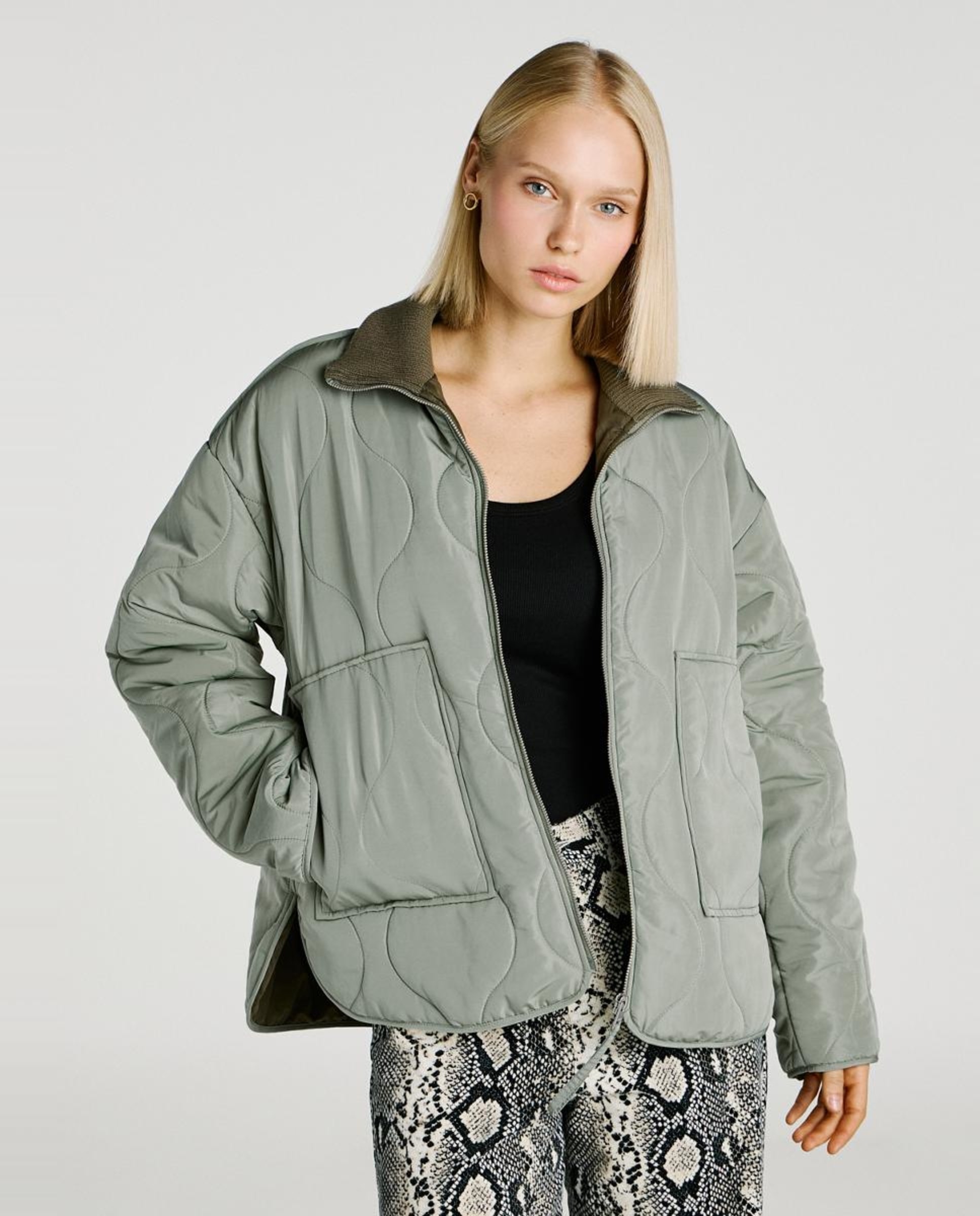 Casaco acolchoado Verde-1