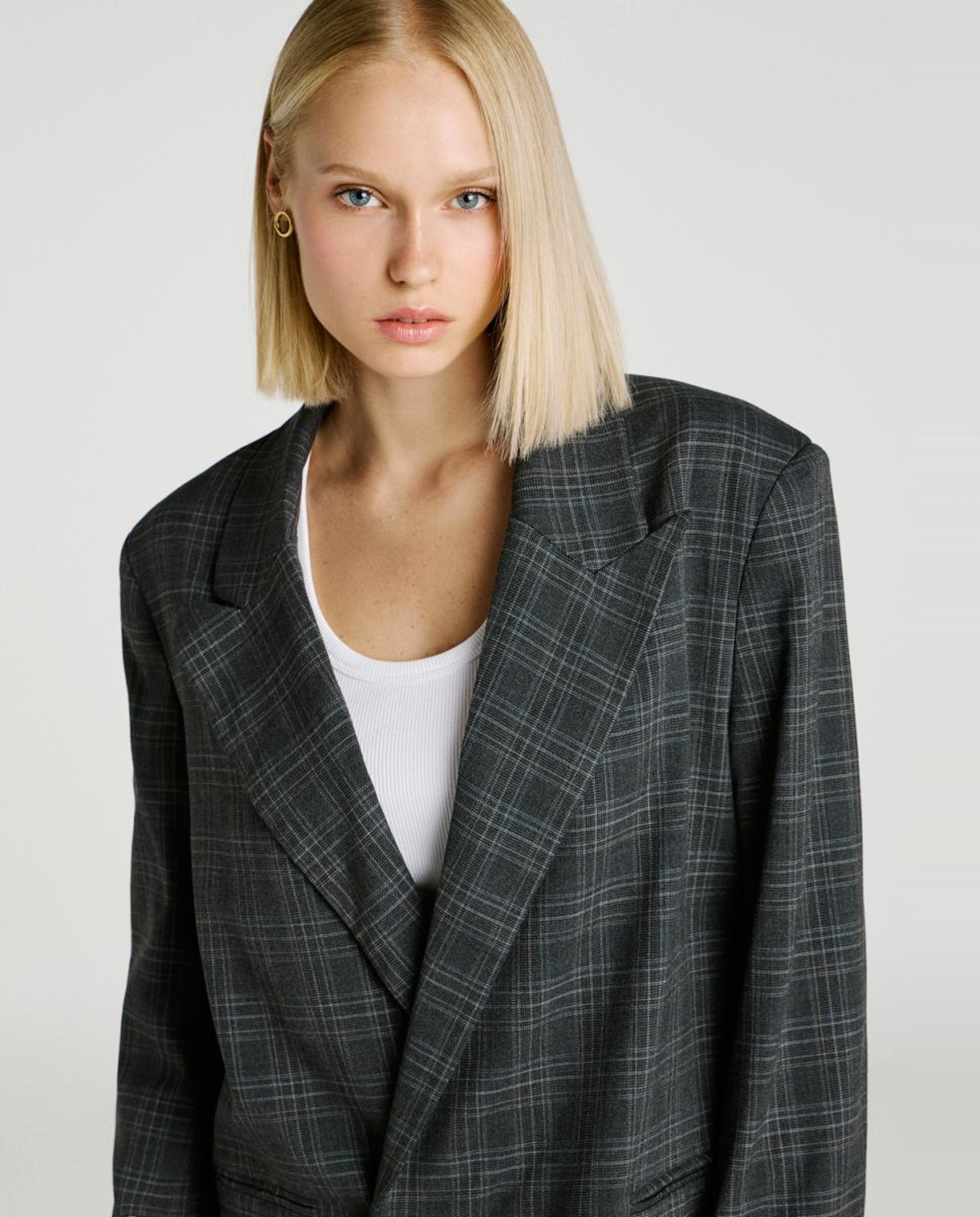 Blazer Oversize Cinzento-3