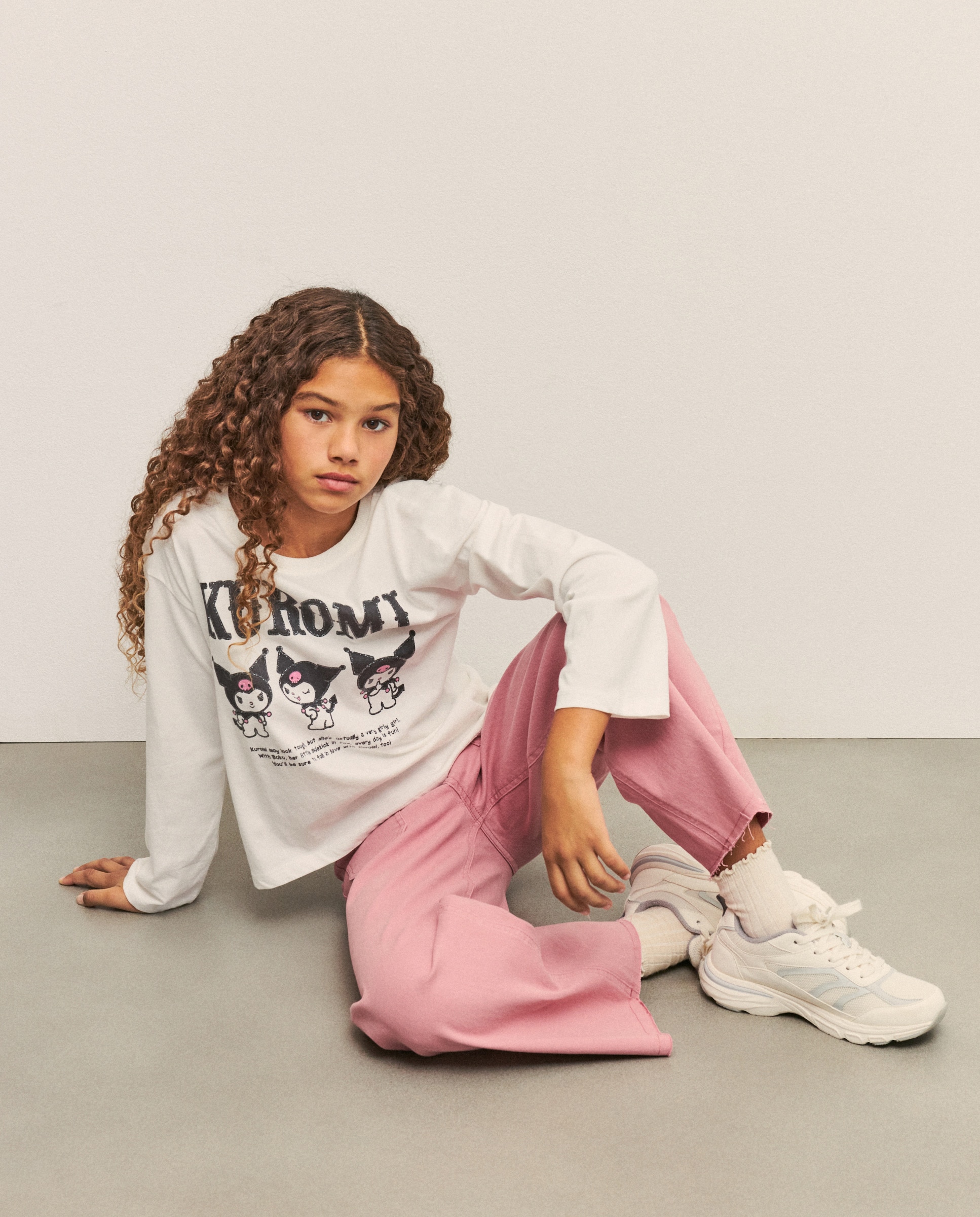 Camisola de Manga Comprida Três Karimí com Glitter Branco-2