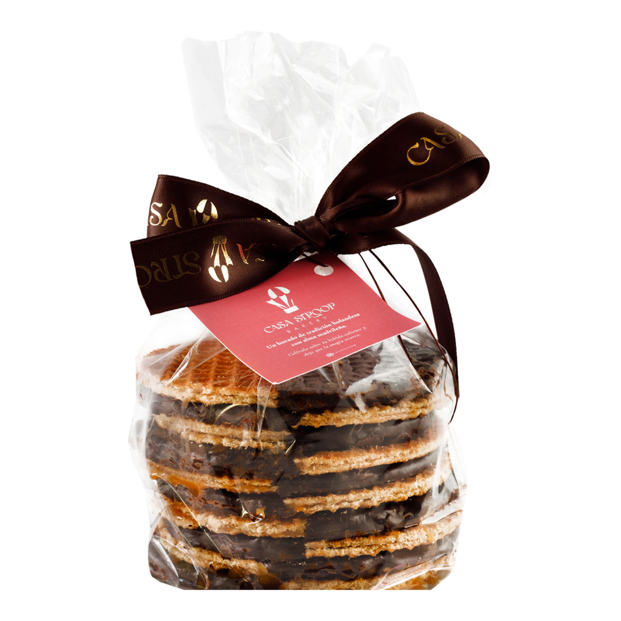 Galleta Stroopwafels rellena de caramelo y cubierta de chocolate Casa Stroop 4