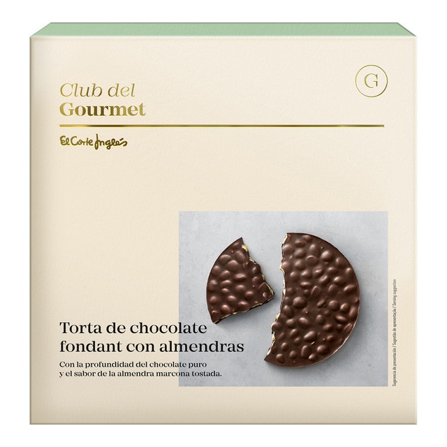 Imagen 0 de Torta de chocolate al fondant con almendras Club del Gourmet