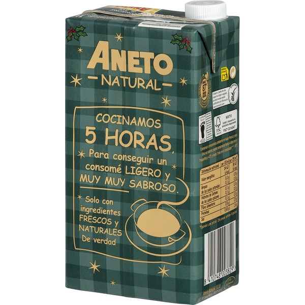 lactose-free poultry consommé, gluten-free and egg-free carton 1 l Limited edition