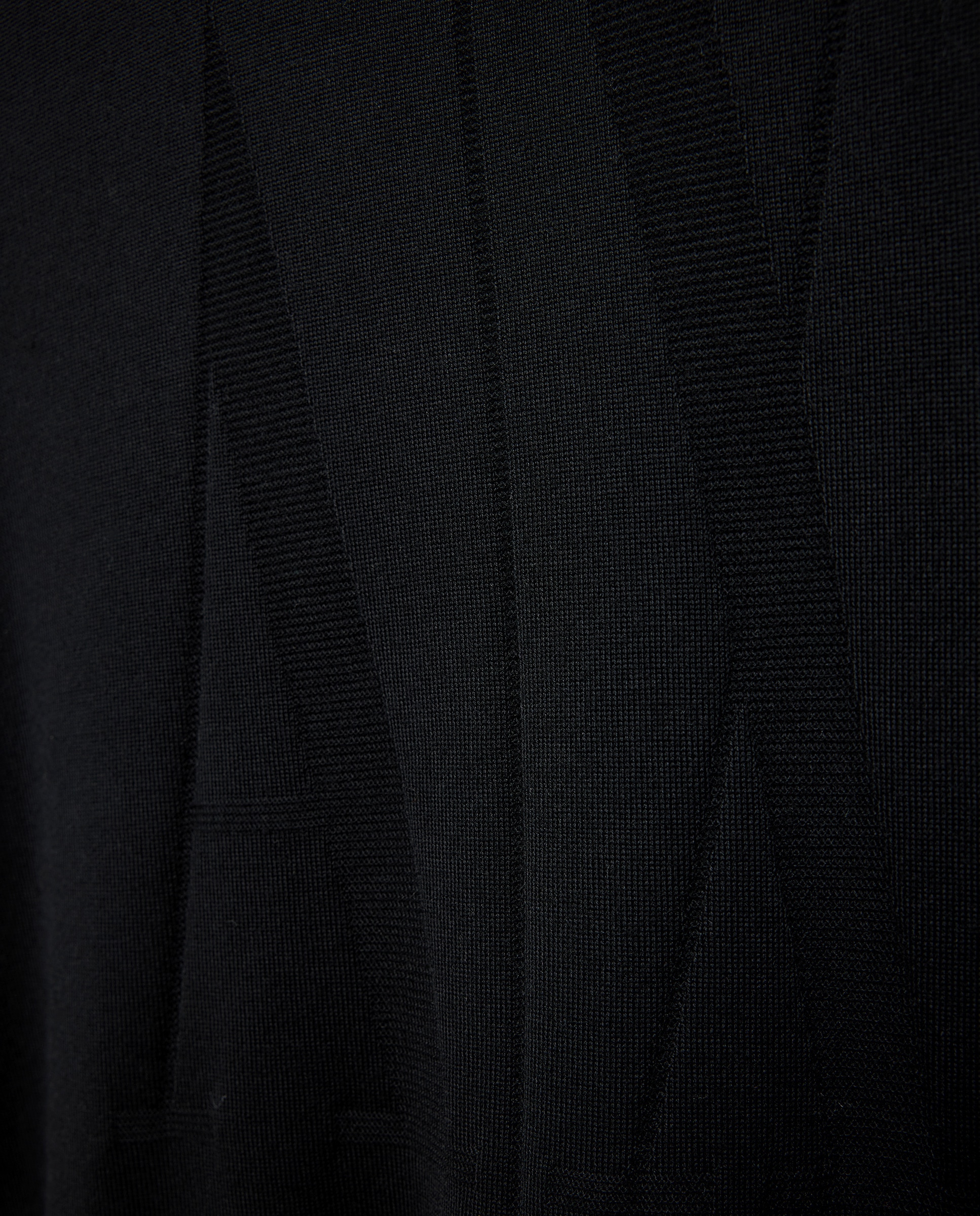 Camisola de Malha Merino com Gola Dobrada Icon Preto-5