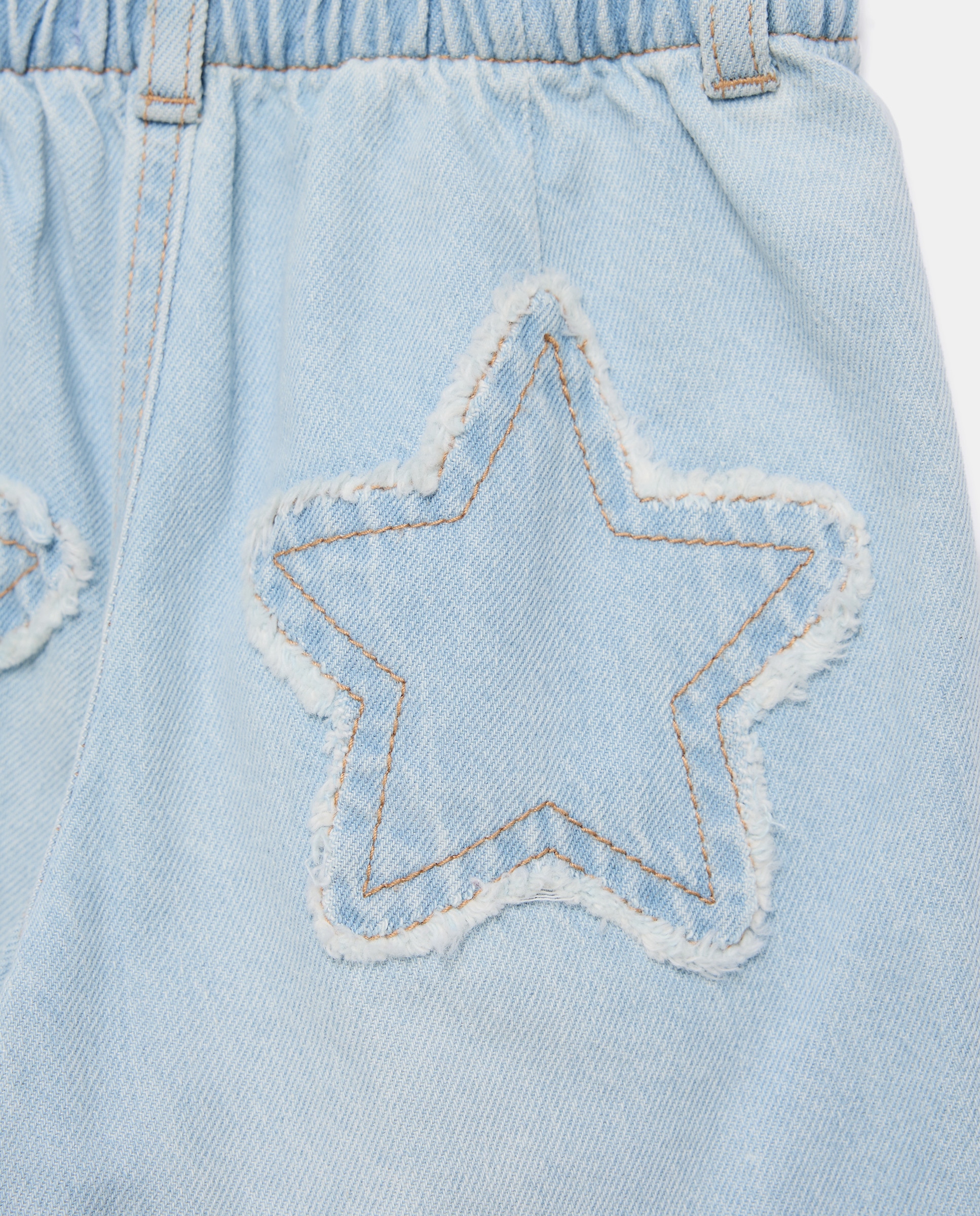 Jeans com Remendos Traseiros Cerúleo-5