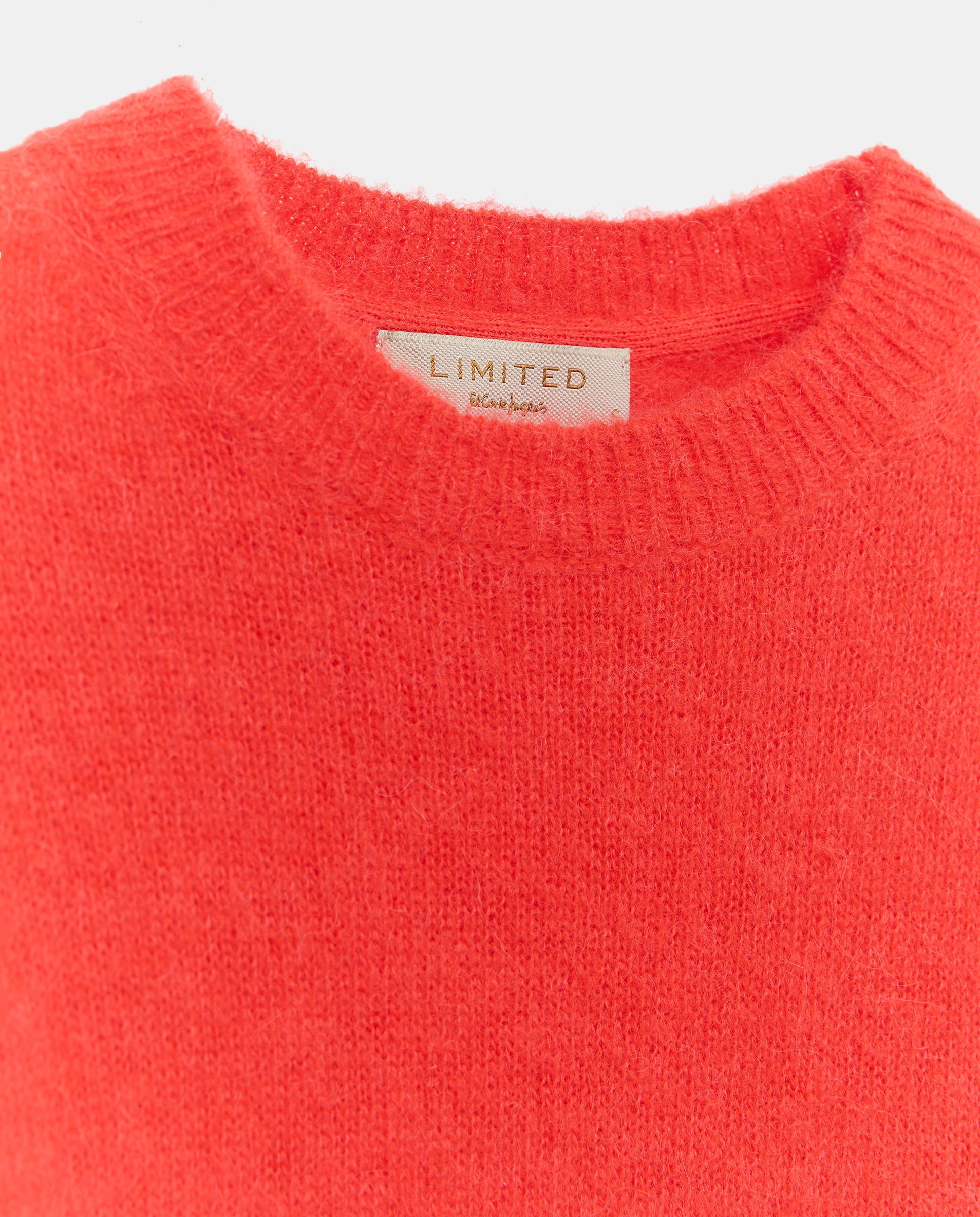 Camisola de Malha Tipo Top com Decote Redondo 600 Vermelho-6