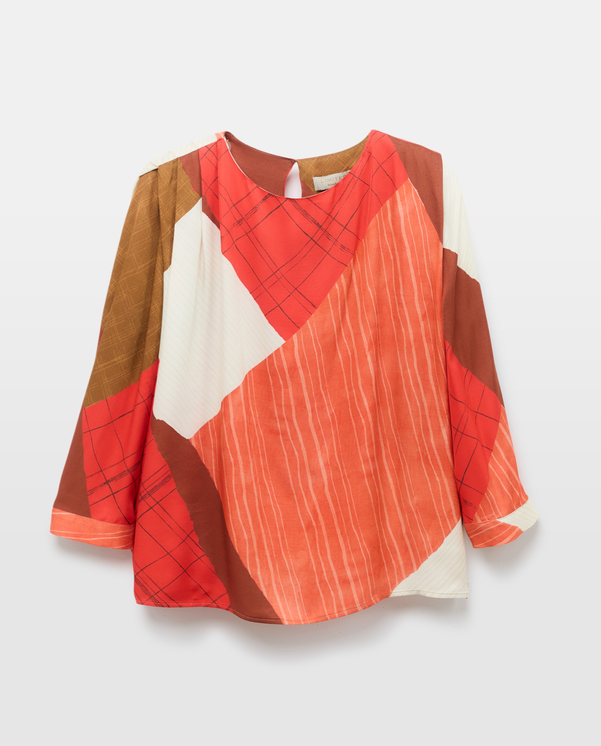 Top com Decote Redondo e Animal Print de Serpente Vermelho-5