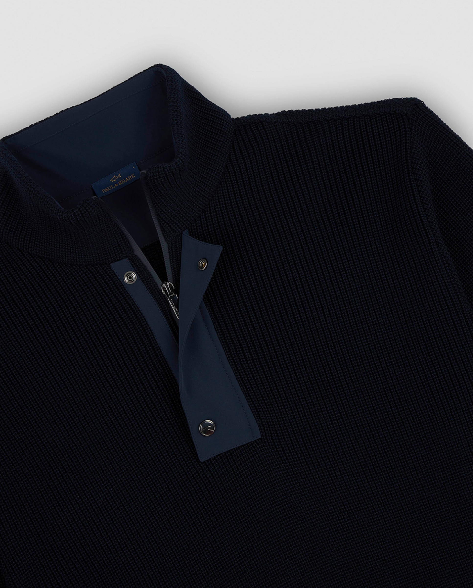Jersey de hombre cuello chimenea con tapeta · Paul Shark · El