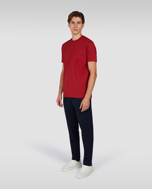 Imagen 0 de Pantalón de hombre felpa con ribetes contraste