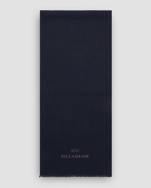 Bufanda de hombre bicolor logo contraste