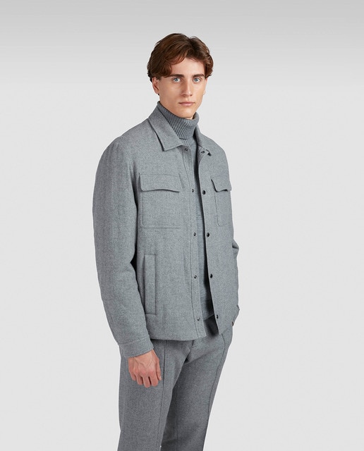 Imagem 0 de Sobrecamisa Acolchoada com Colarinho de Camisa