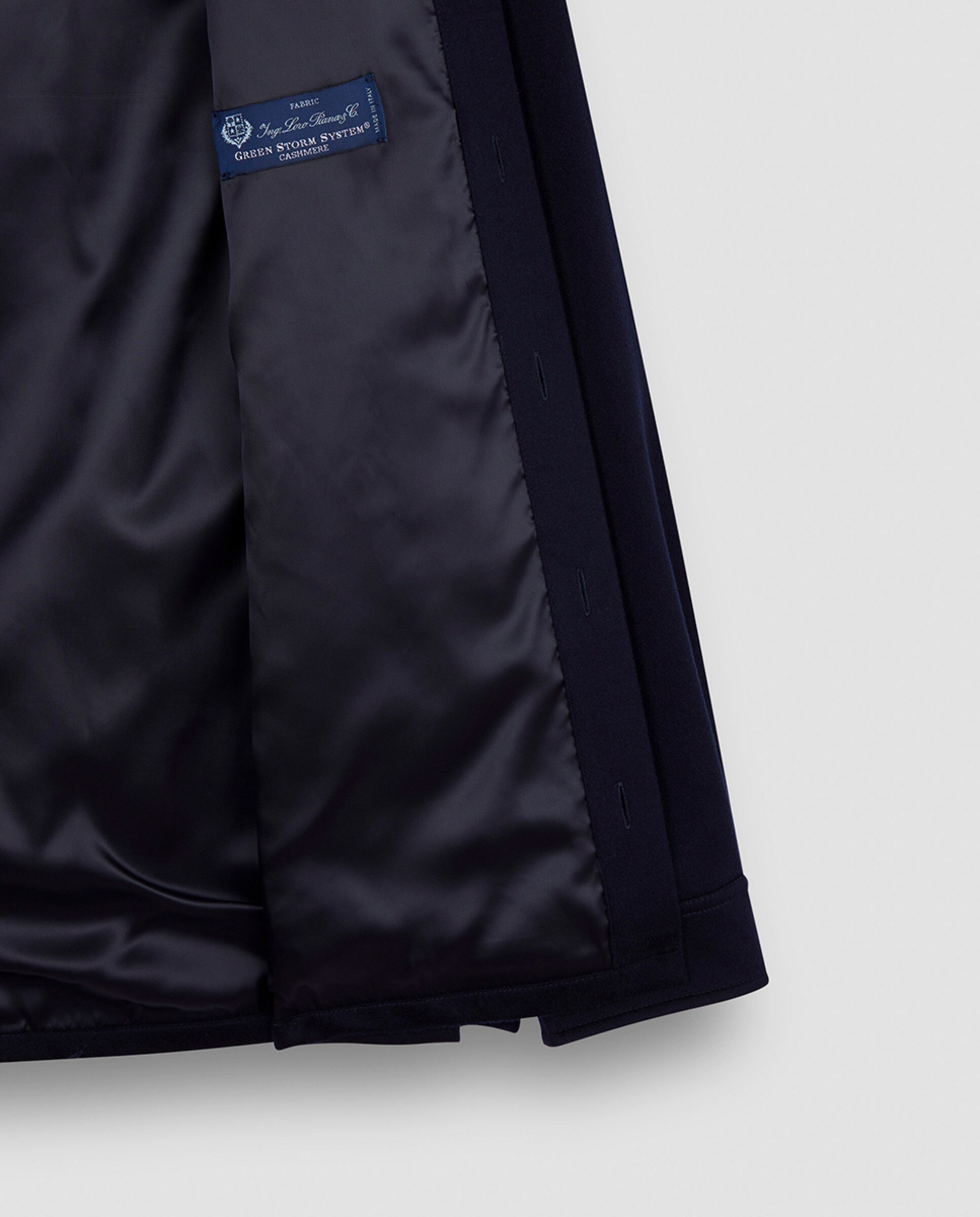 Sobrecamisa de Caxemira com Bolso no Peito Azul-marinho-7