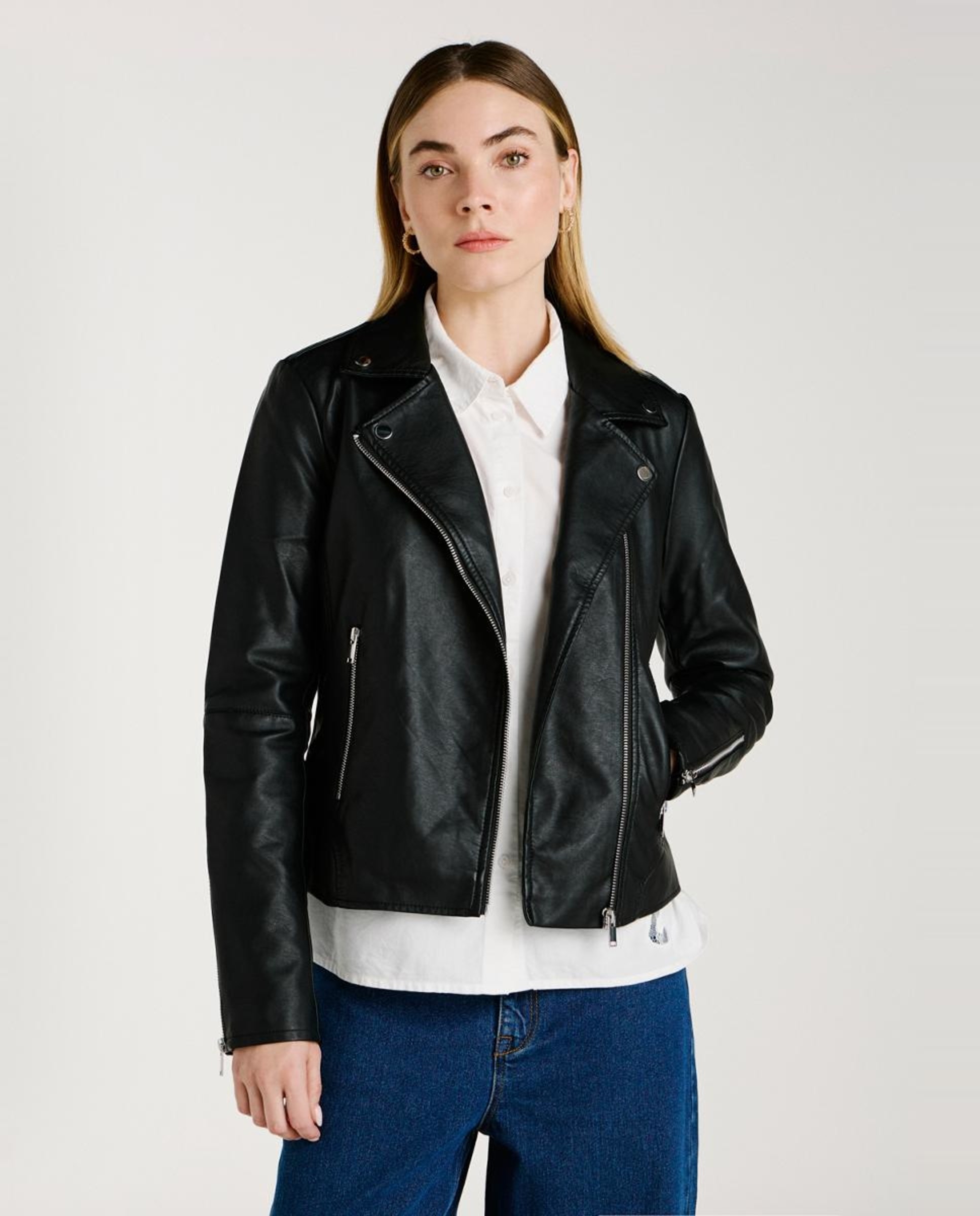 Imagem 0 de Blusão em Polipele de Manga Comprida com Fecho de Correr