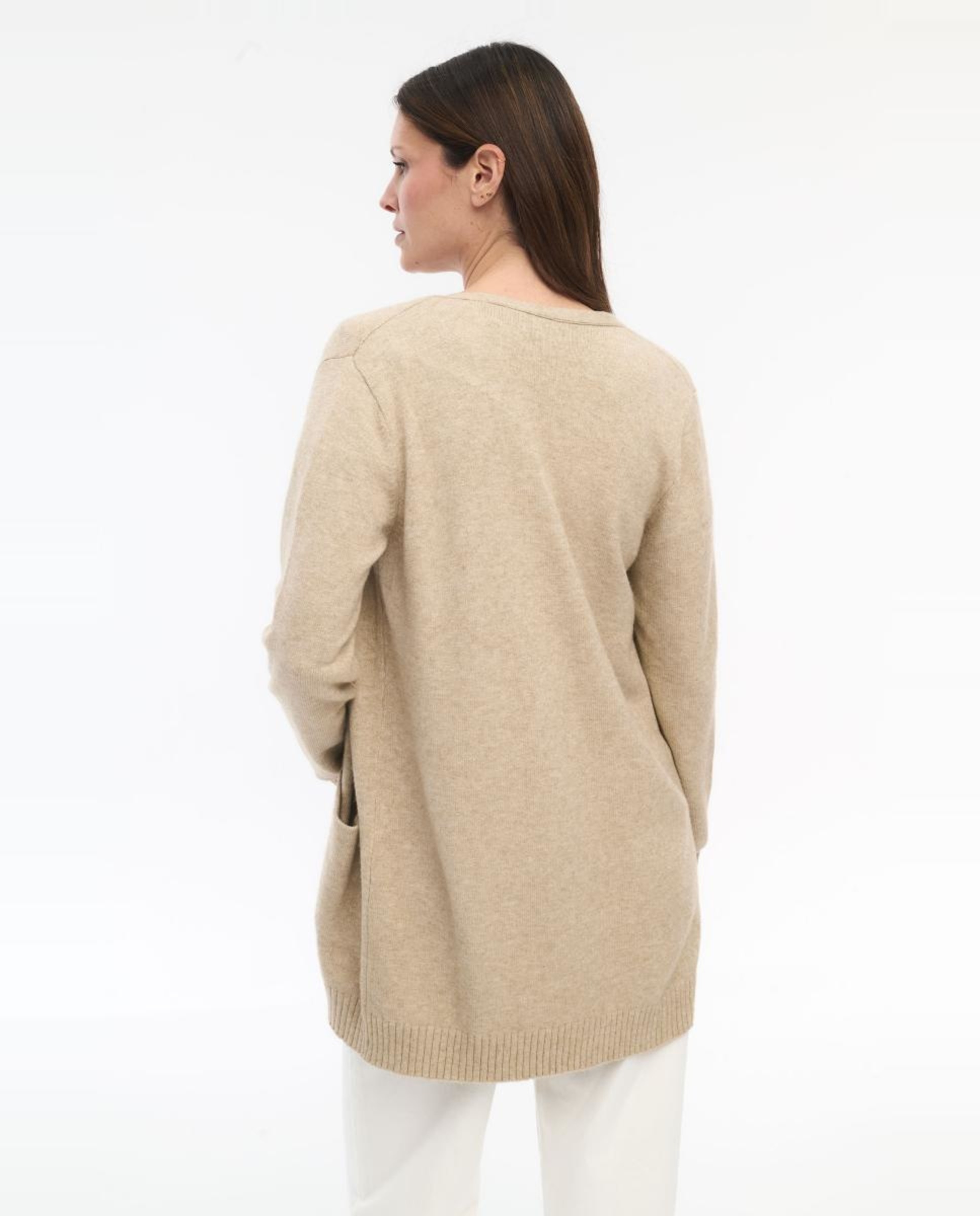 Chaqueta de punto mujer - Vila - Beige Beige-4