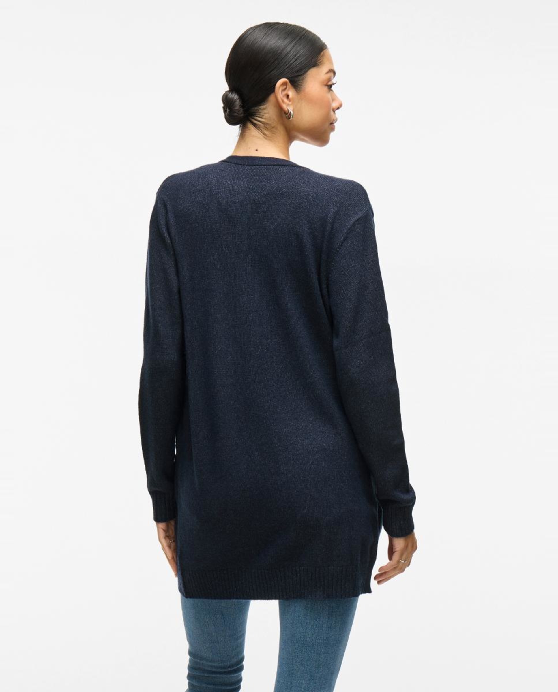 Chaqueta de punto mujer - Vila - Marrón Azul marino-5