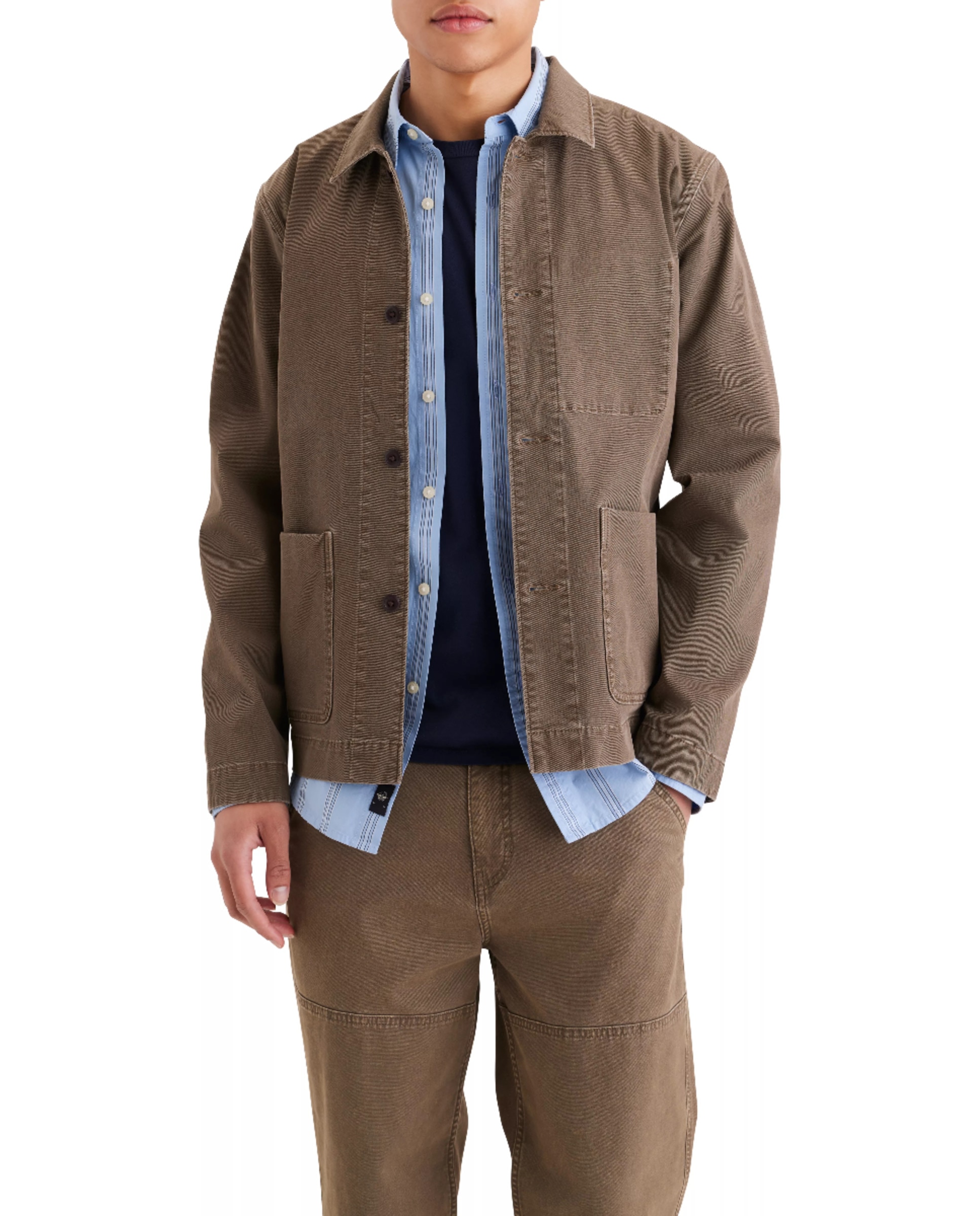 Imagen 0 de Sobrecamisa de hombre con bolsillos