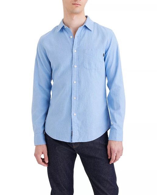 Imagen 0 de Camisa de hombre de manga larga y corte slim