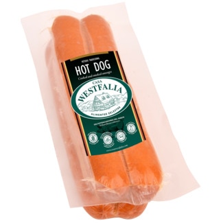 Salsichas Hot Dog 4 peças unidade 300 g - Casa Westfalia