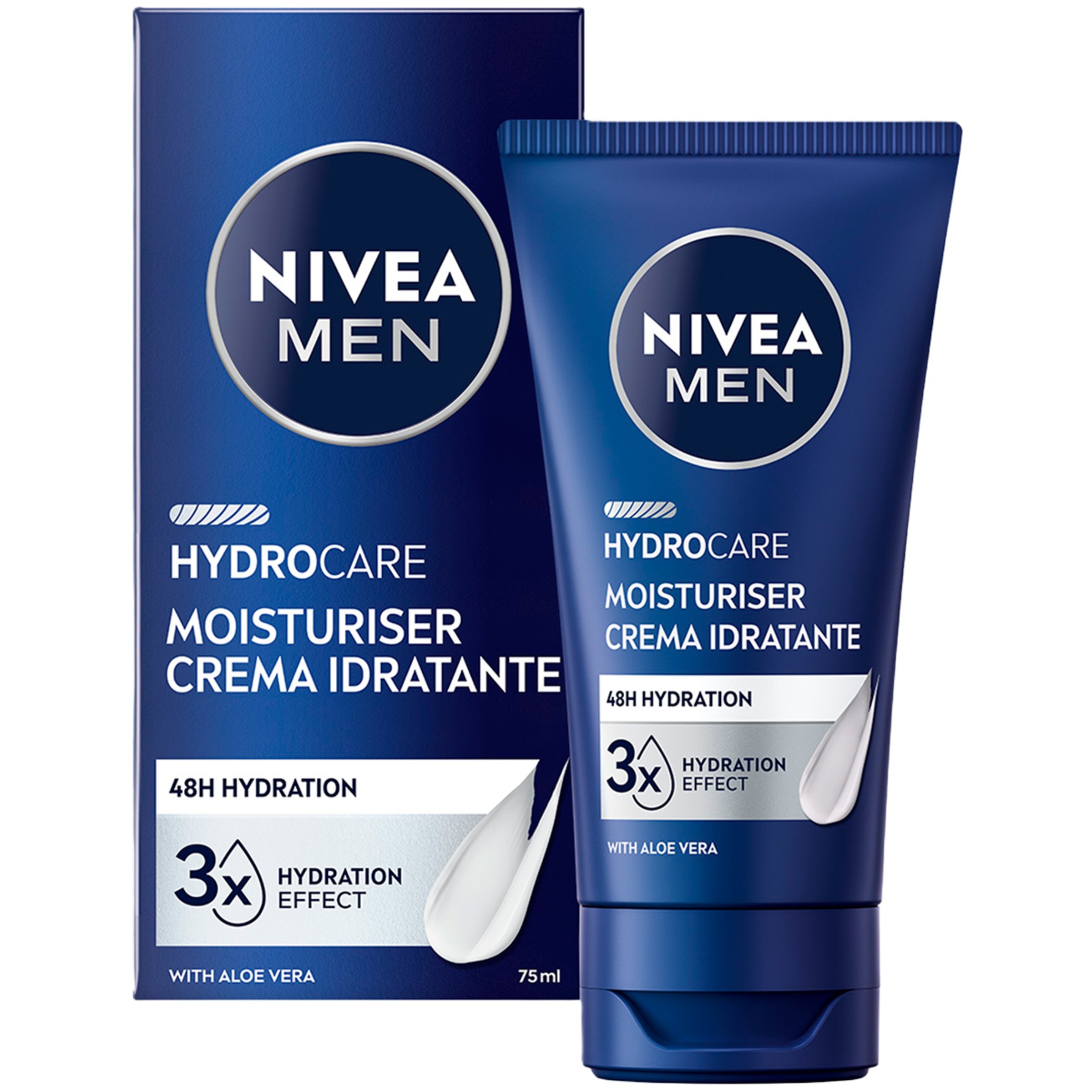 Creme Hidratante com Aloe Vera Protect & Care embalagem 75 ml