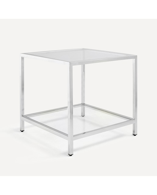 Imagen 0 de Mesa auxiliar de acero y cristal Véneto El Corte Inglés