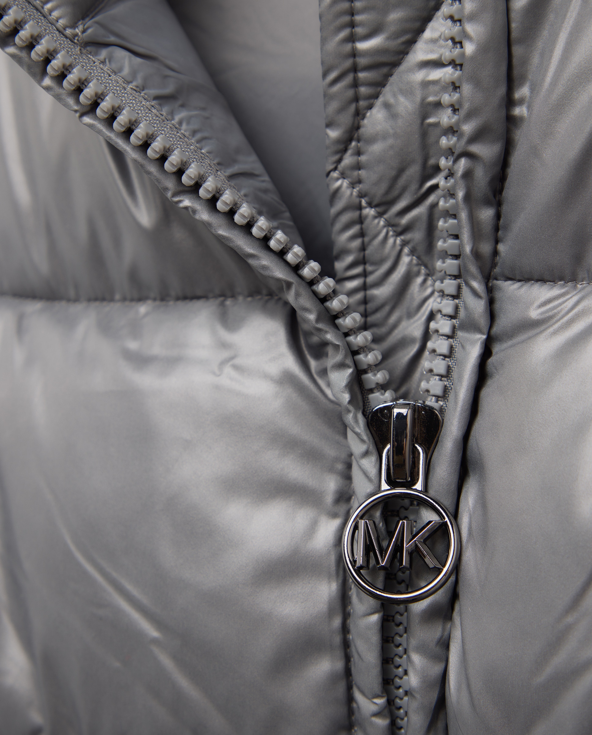 Blusão Acolchoado com Capuz Cinzento-escuro-2