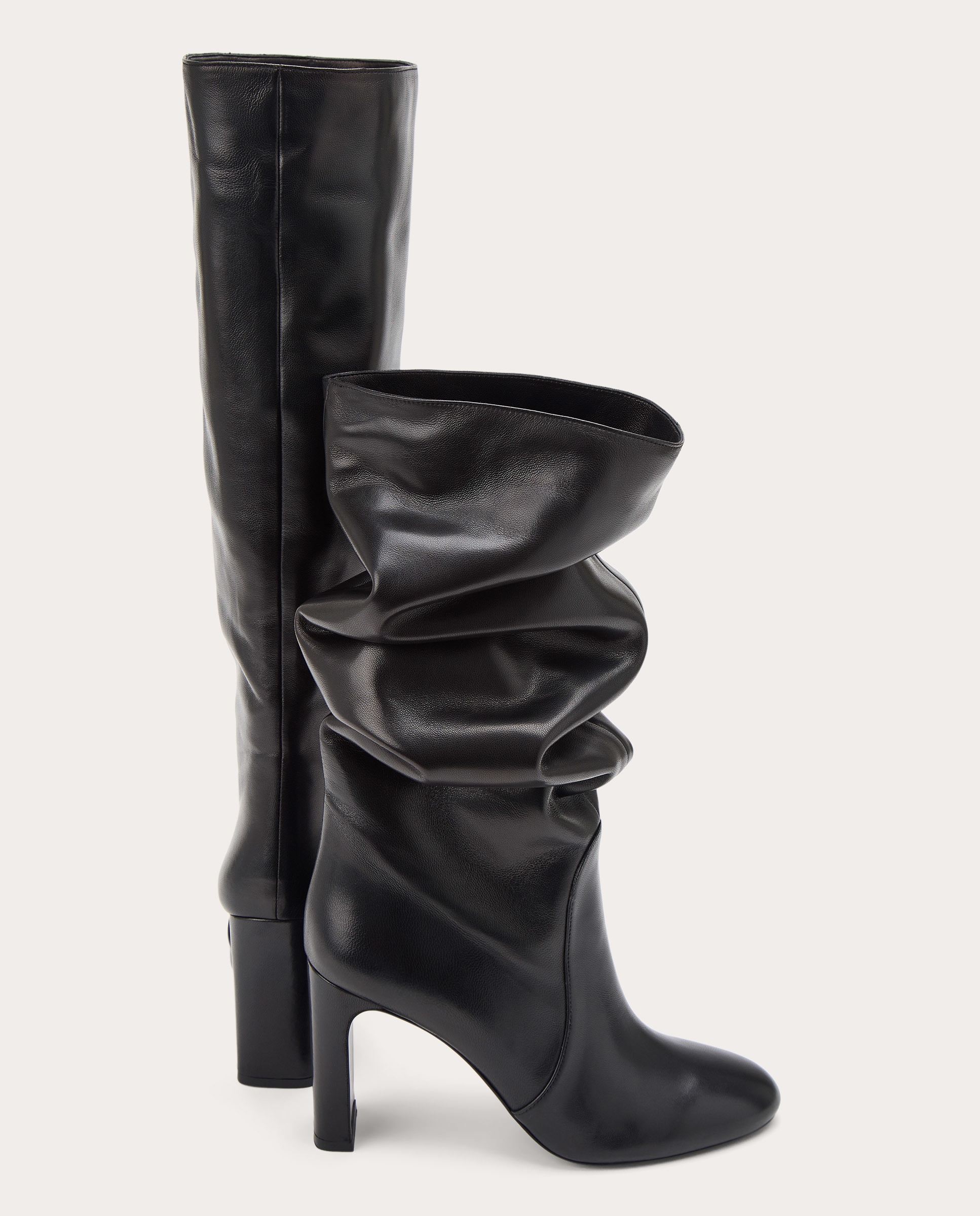 Botas Babette de piel Negro-4