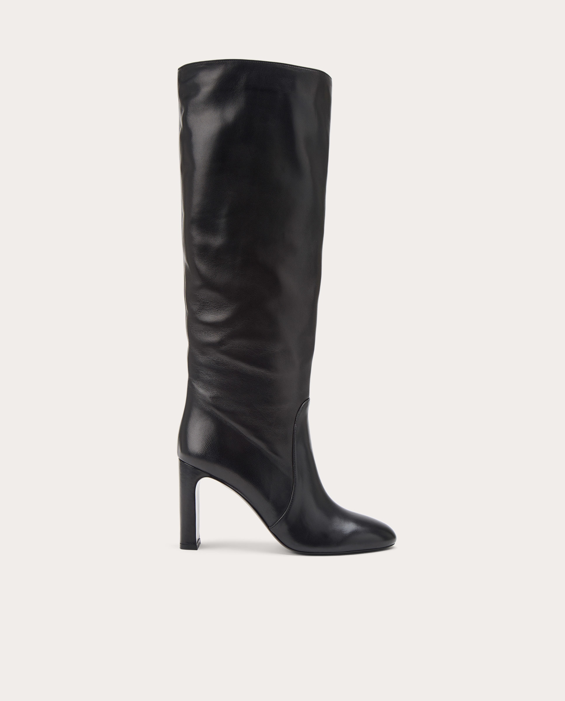 Botas Babette de piel Negro-1