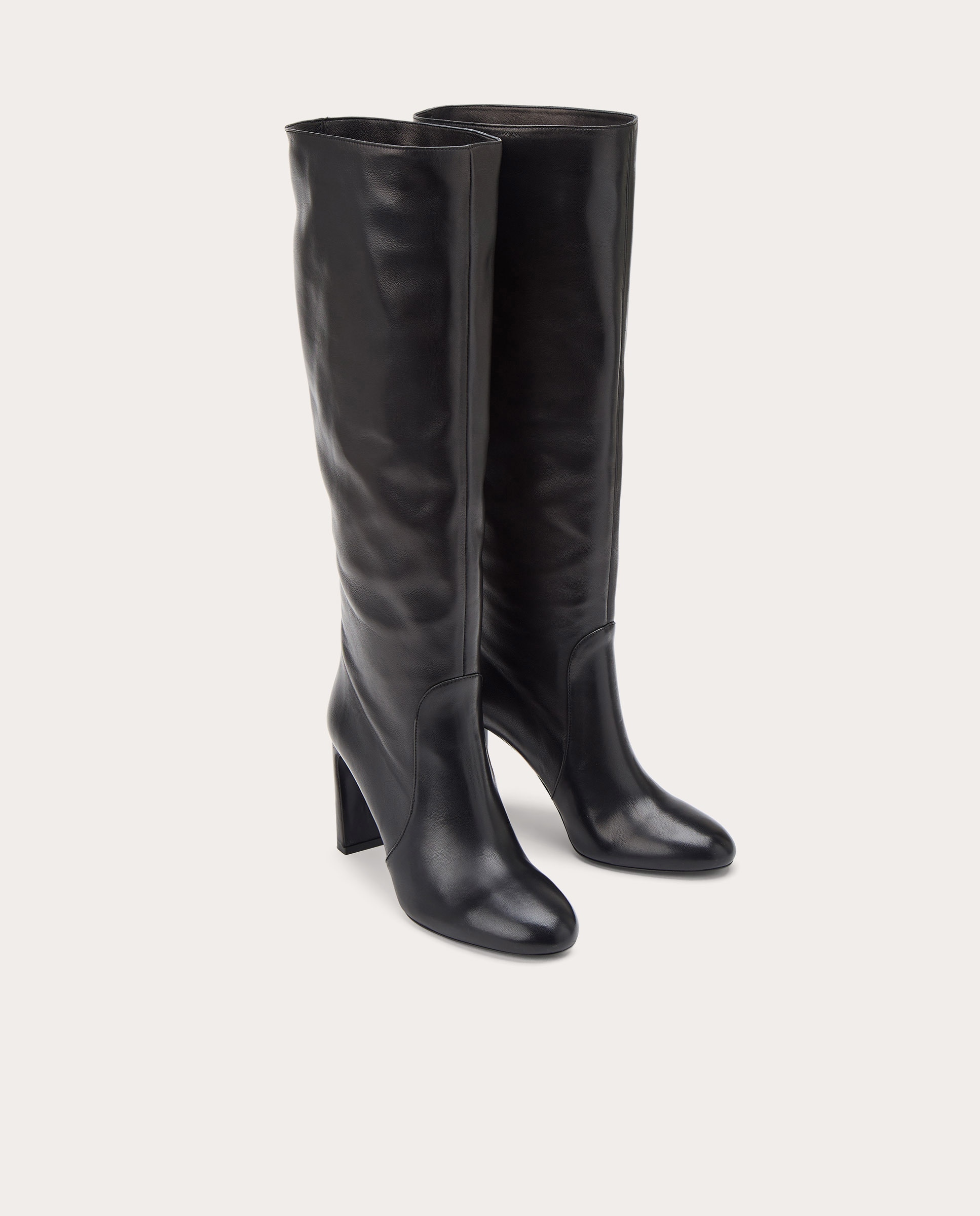 Botas Babette de piel Negro-2
