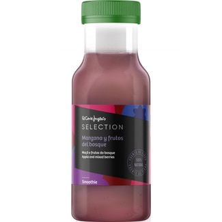 smoothie de manzana y frutas del bosque 100% natural botella 250 ml - El Corte Ingles Selection