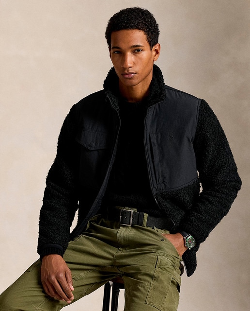 Imagen 0 de Sudadera de hombre híbrida con cremallera