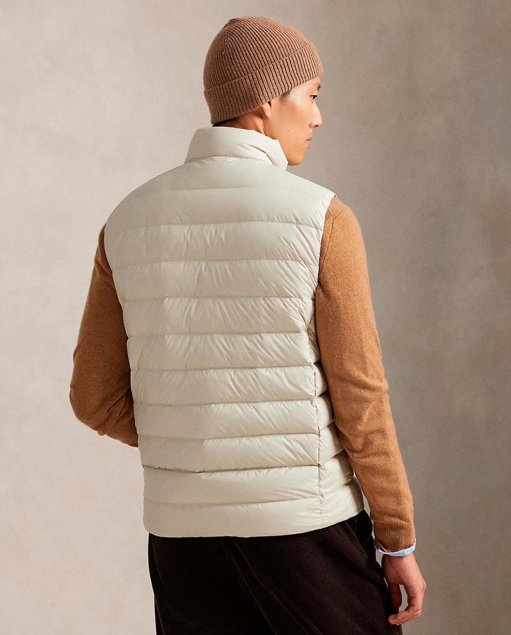 Colete Acolchoado com Logótipo Cru-2