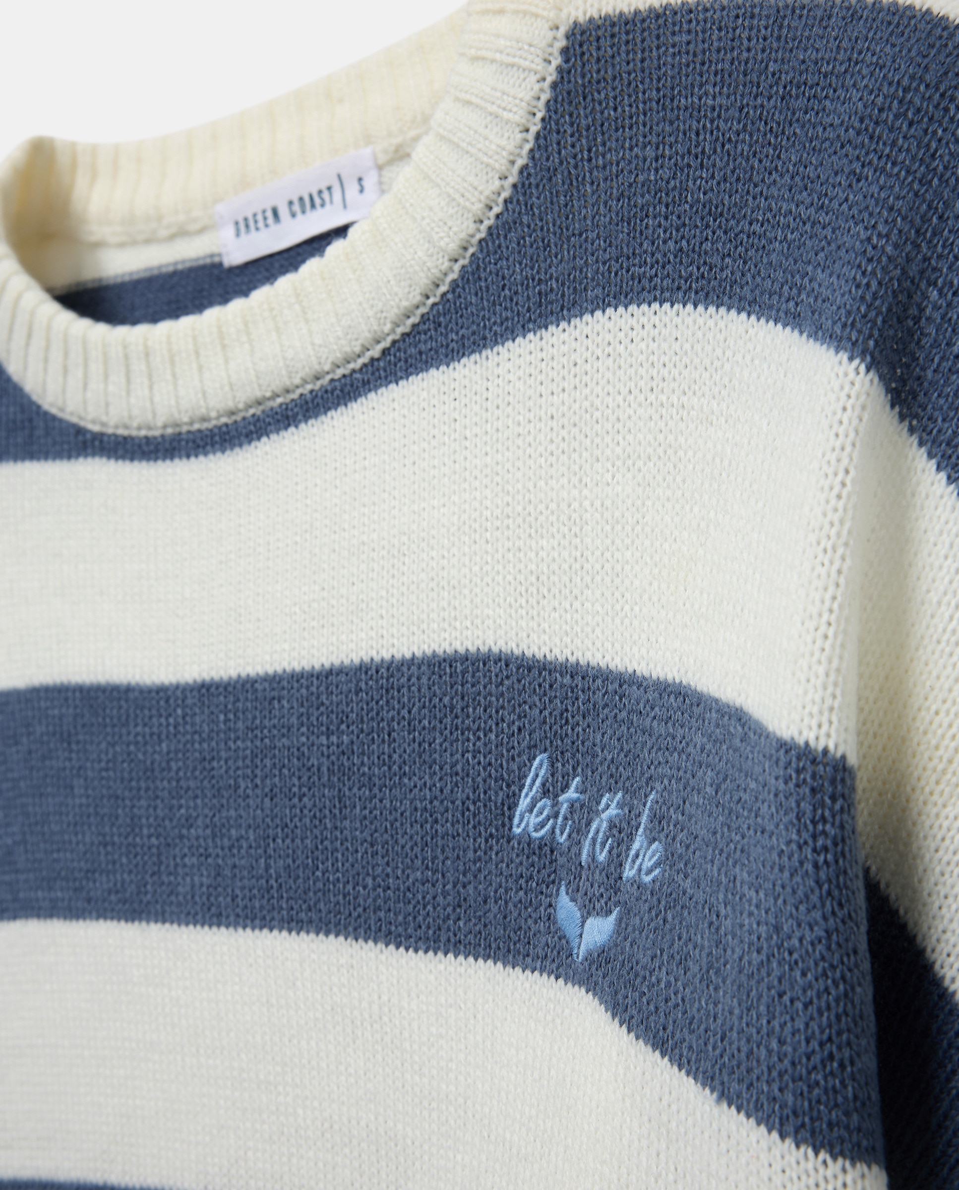 Camisola de Malha Acrílica com Estampado Azul pálido-6