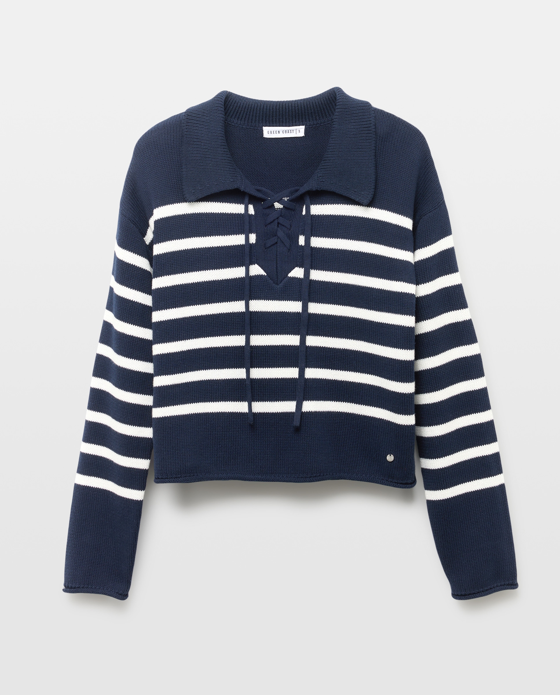 Polo de Manga Comprida Azul-marinho-5