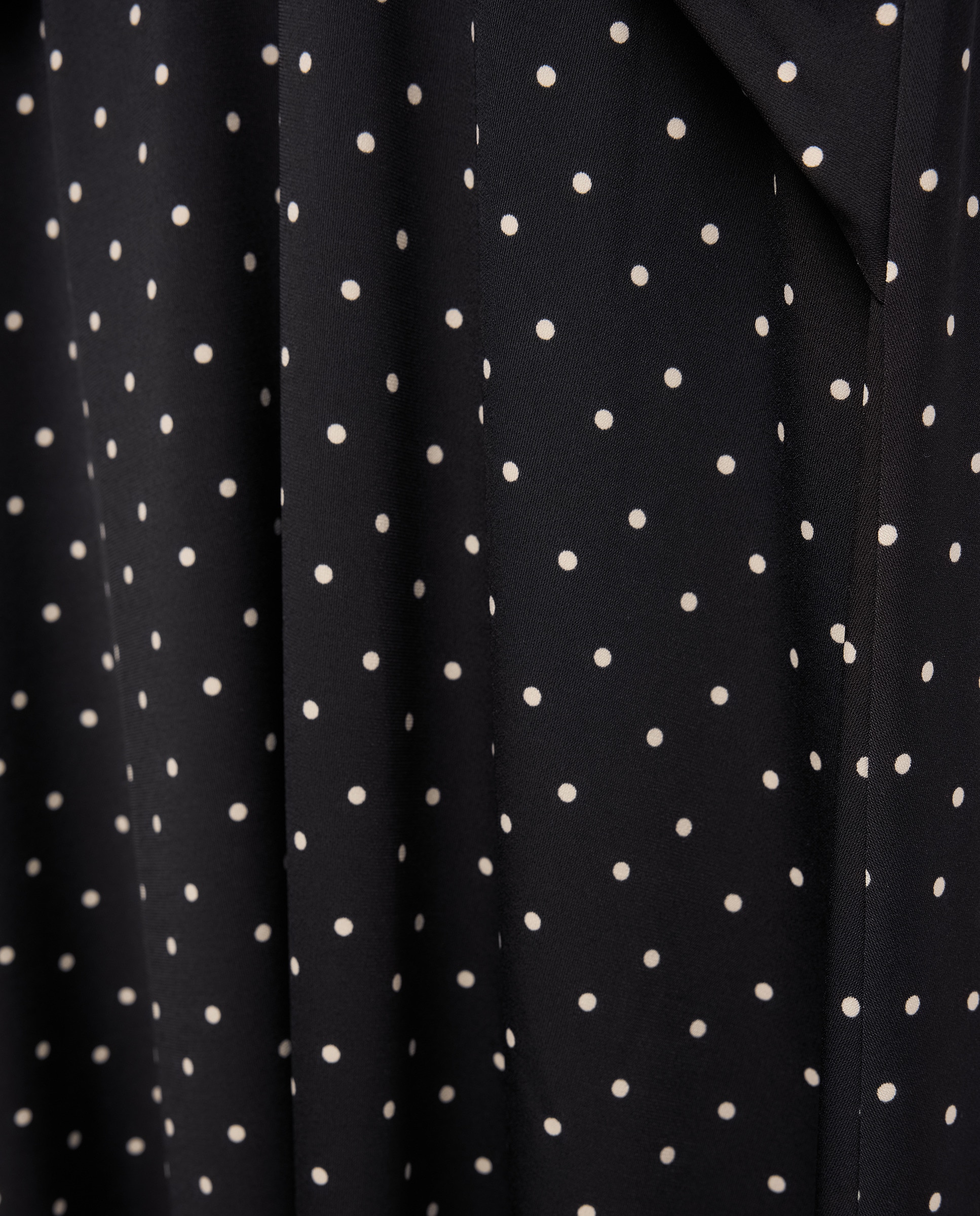 Vestido de Manga Comprida com Estampado Preto-5