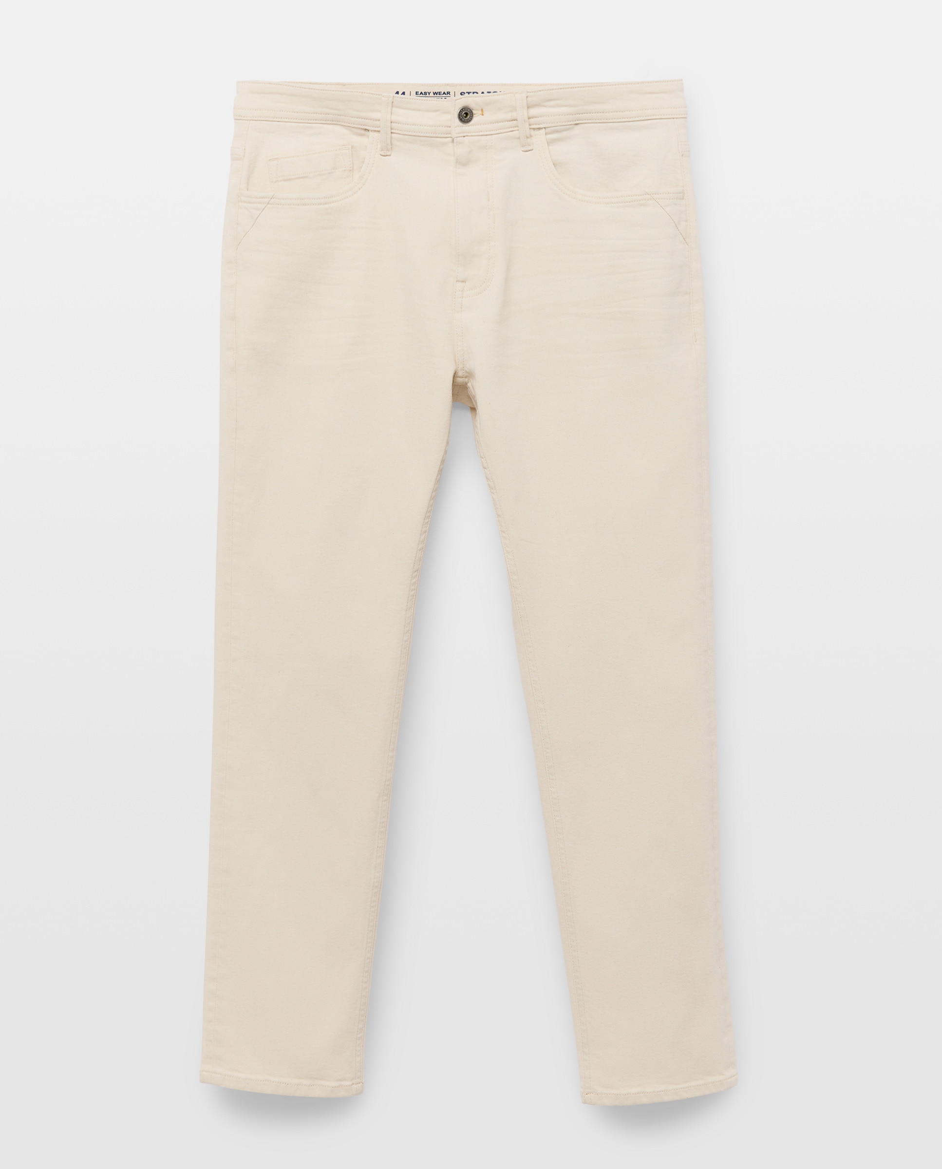 Jeans Stretch Straight Color 120 Cru-4