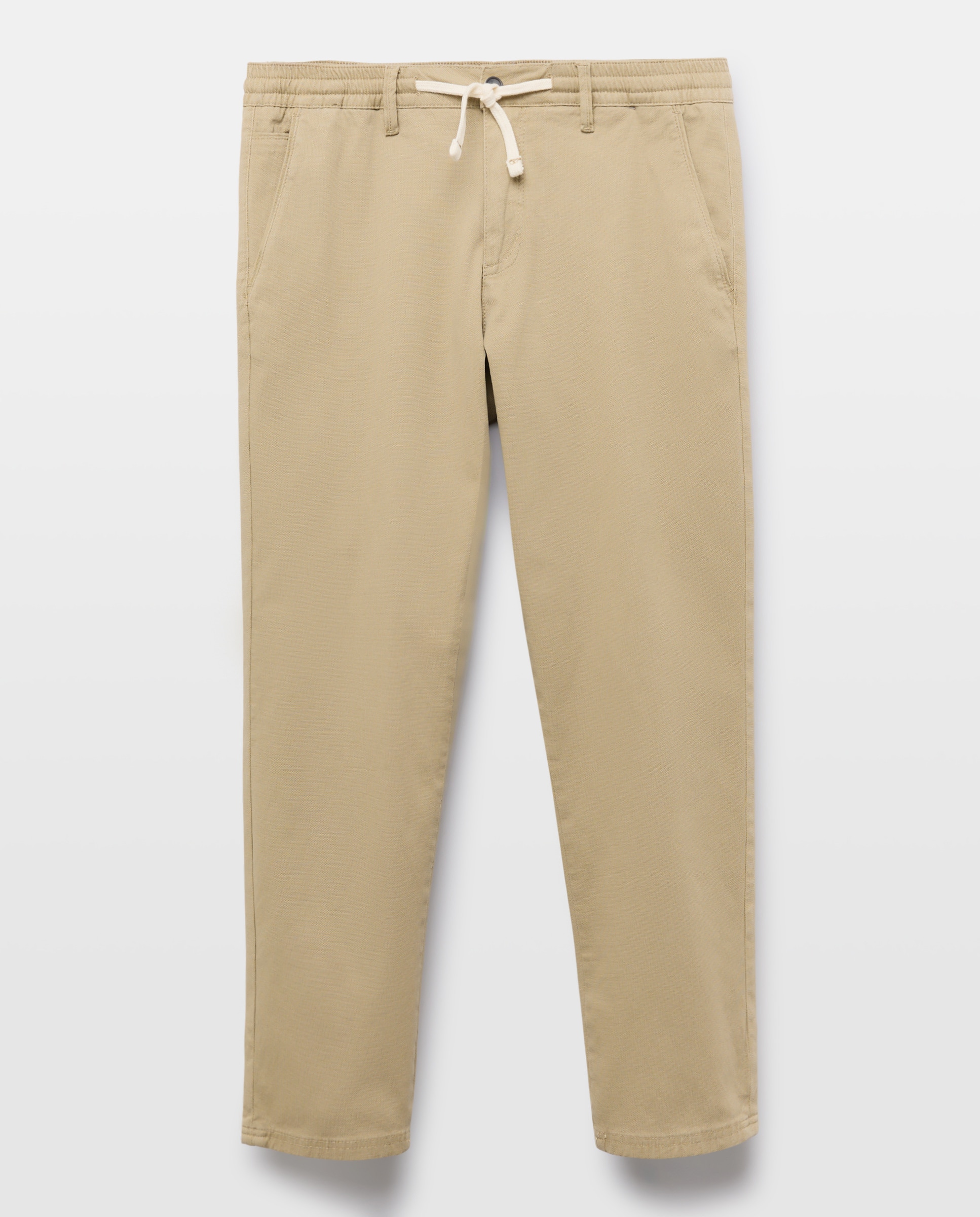 Calças Chino Slim Stretch com Elásticos 730 Camel-4