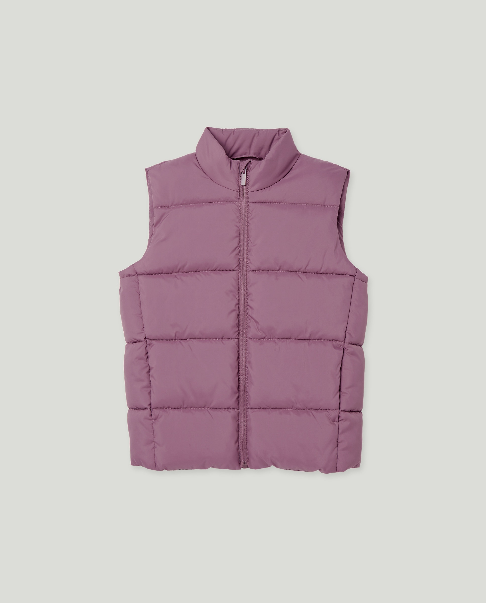 Chaleco de niño básico con forro polar Rosado-1