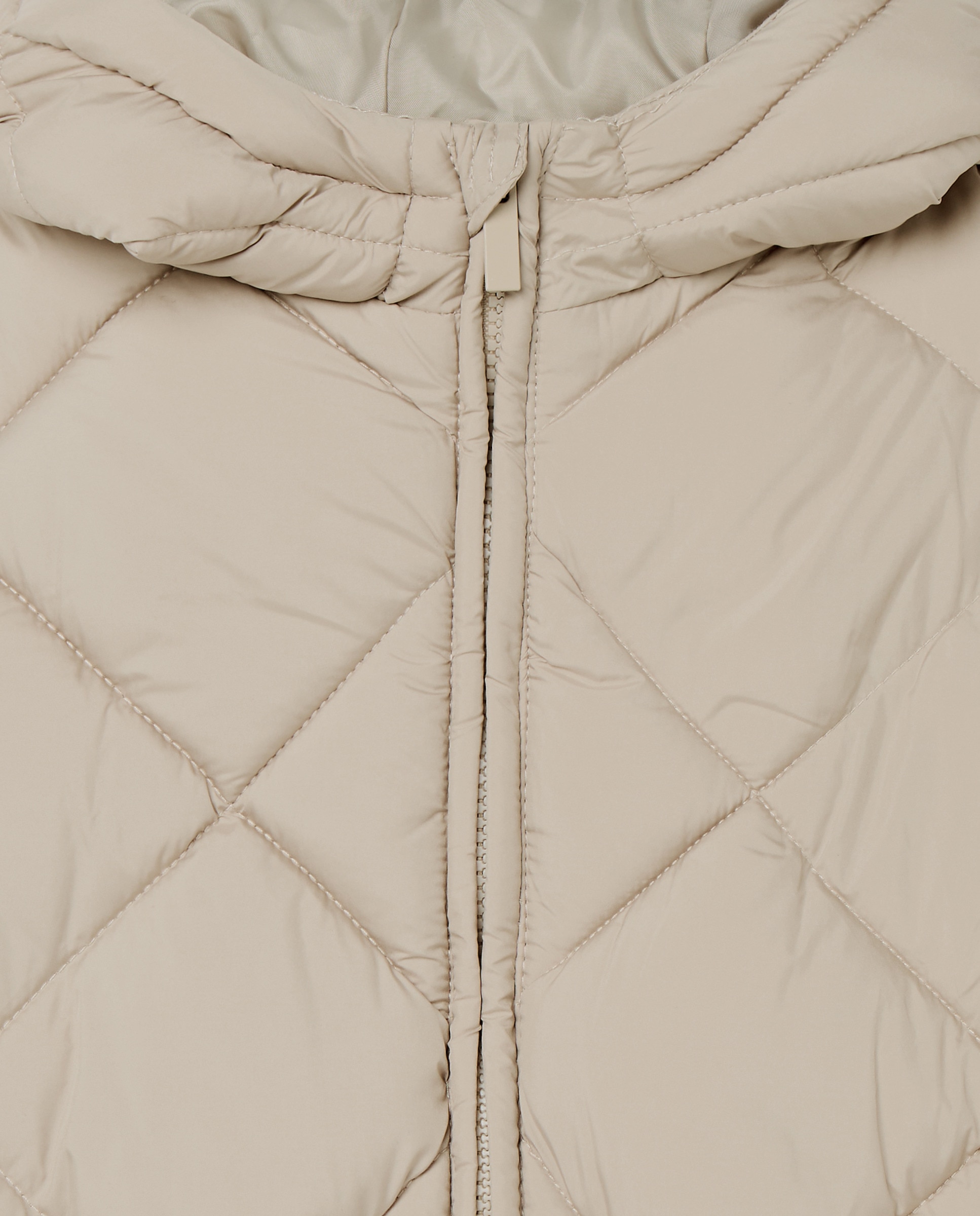 Chaleco de niño con capucha acolchado Marrón-3