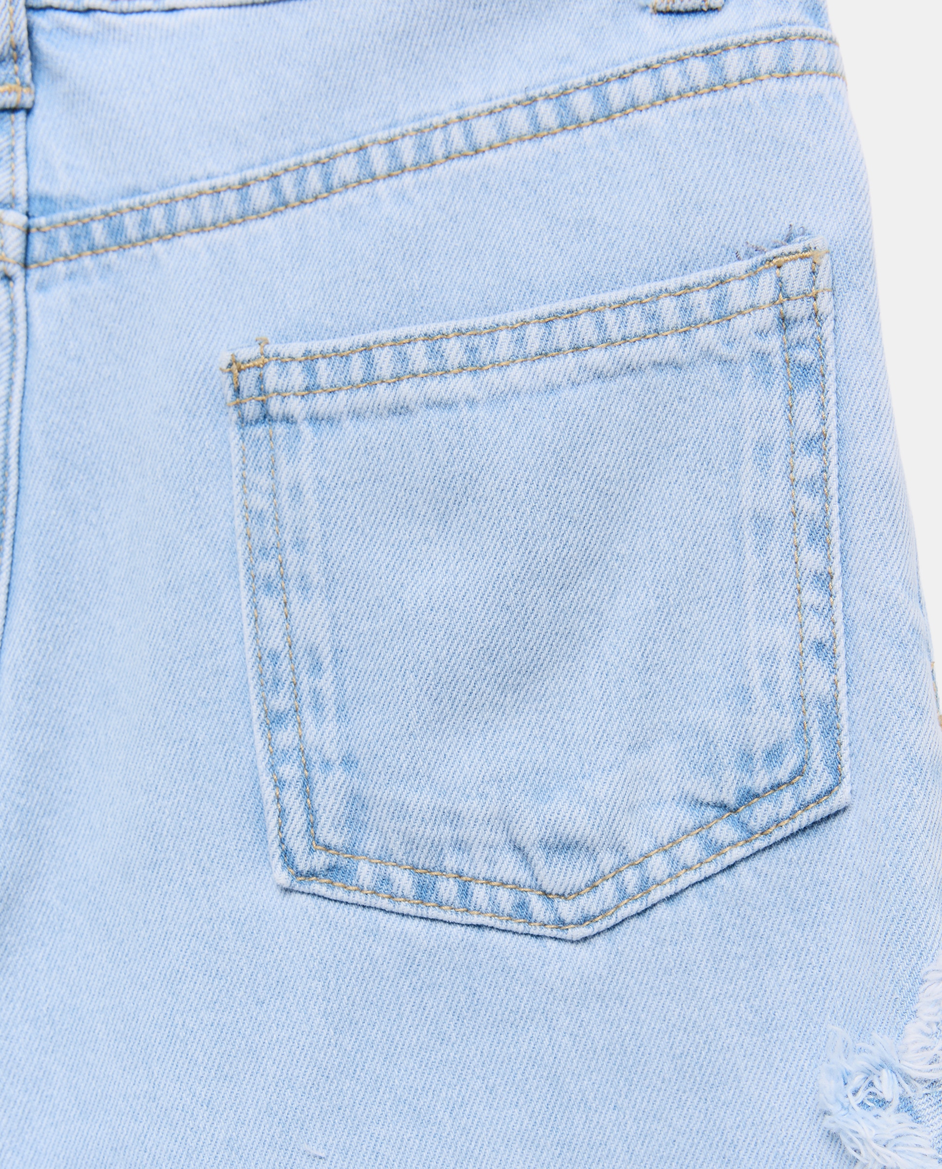 Jeans Wide Leg com Estampado e Remendos de Estrelas Cinzento-claro-6