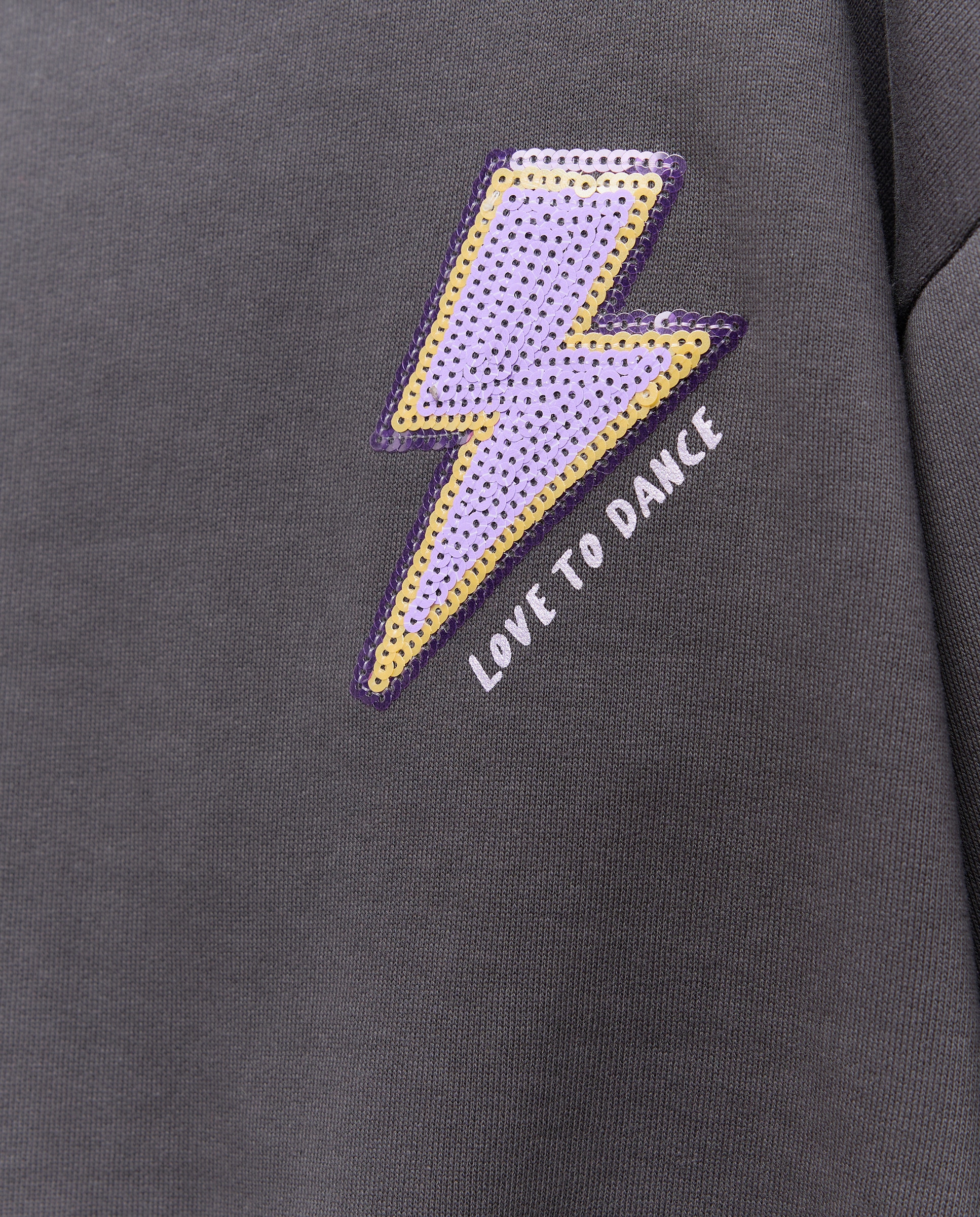 Sweatshirt com Capuz e Lantejoulas 830 Antracite-5