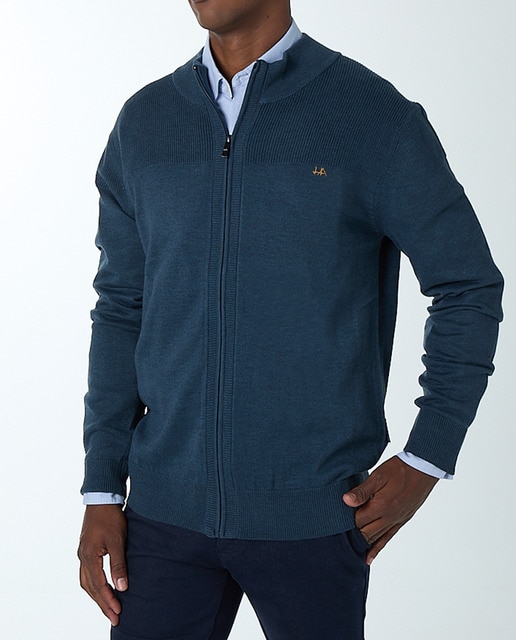 Imagen 0 de Chaqueta punto liso cremallera