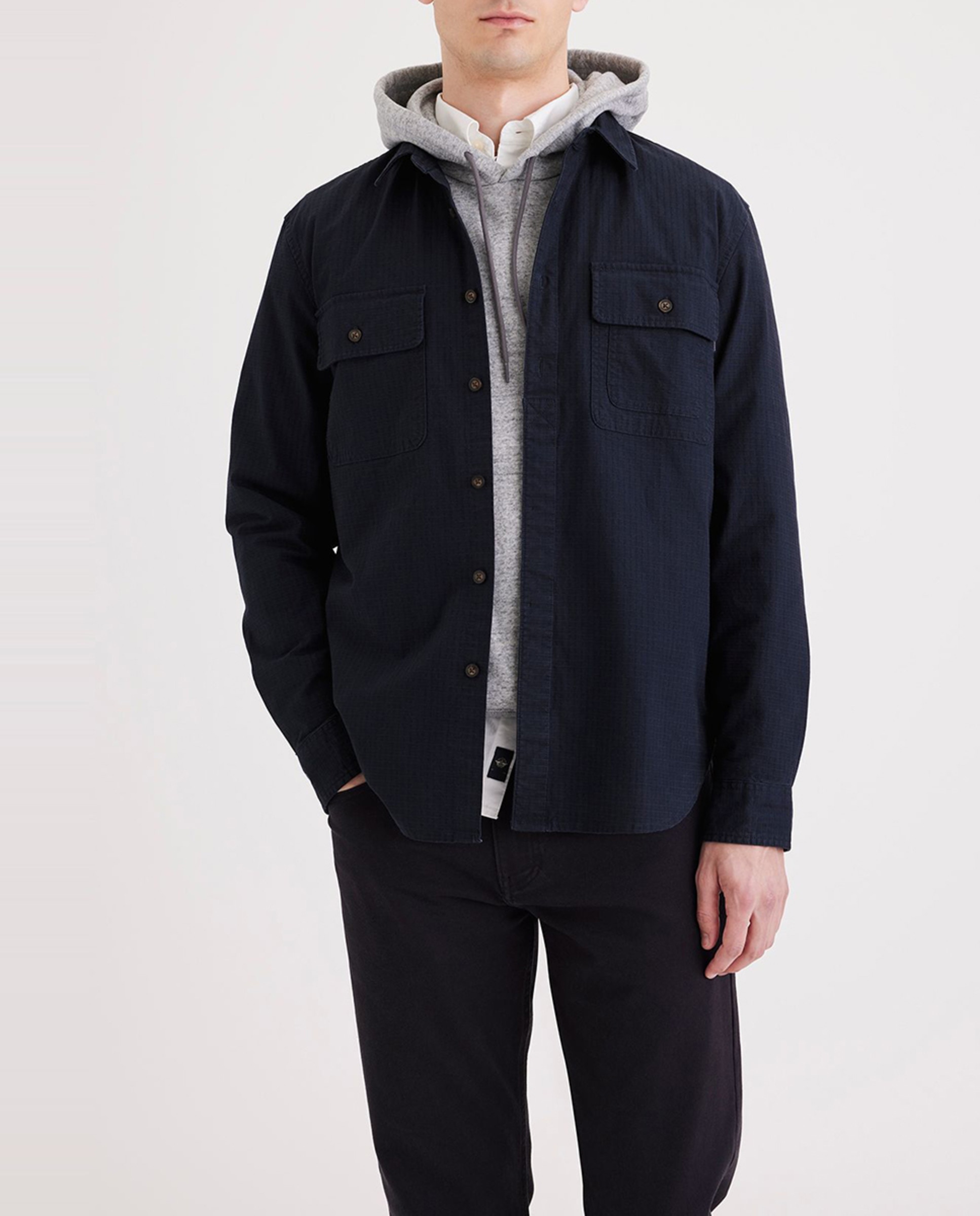 Imagen 0 de Sobrecamisa de hombre con bolsillos