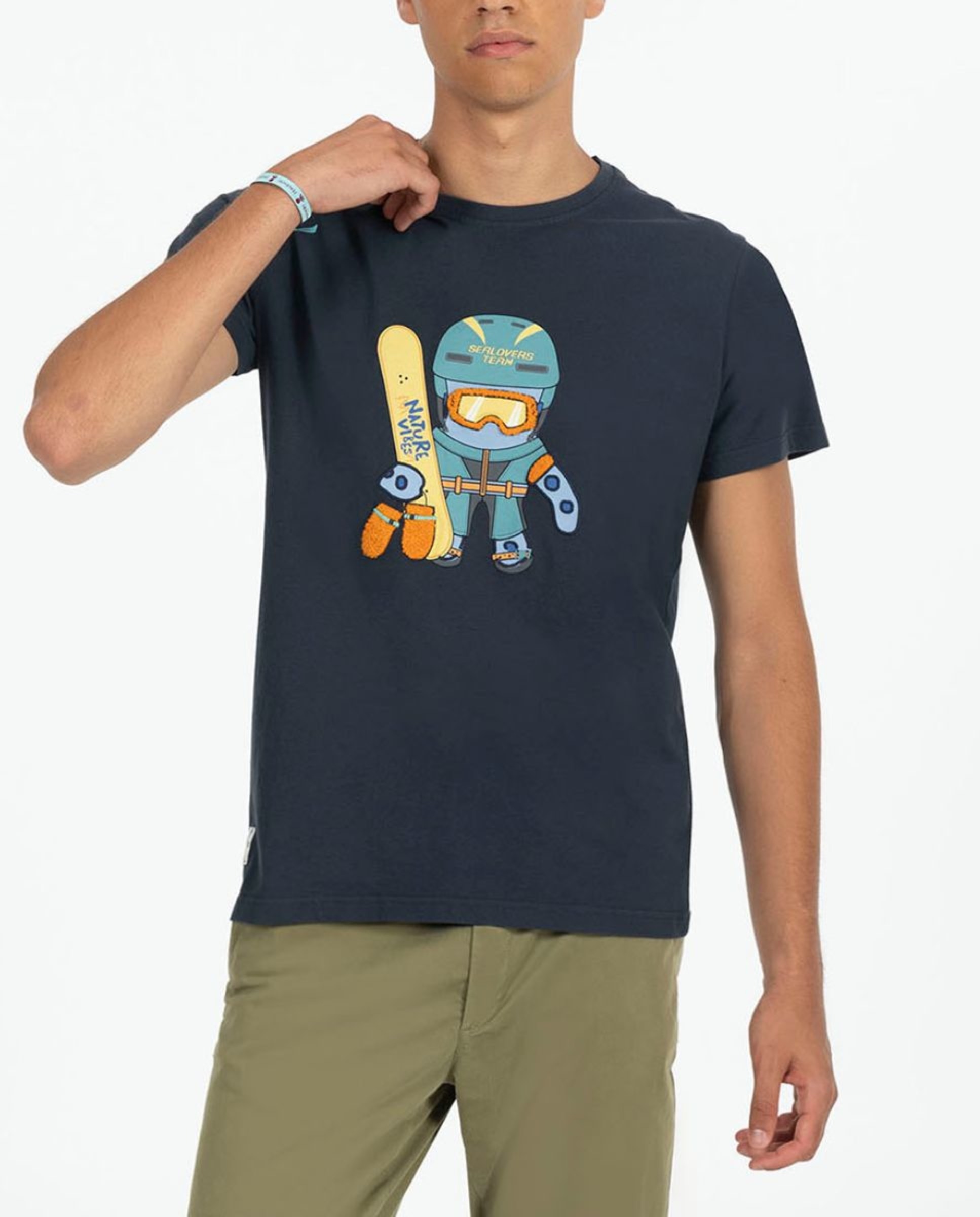 Imagen 0 de Camiseta estampado EL PULPO snowboard