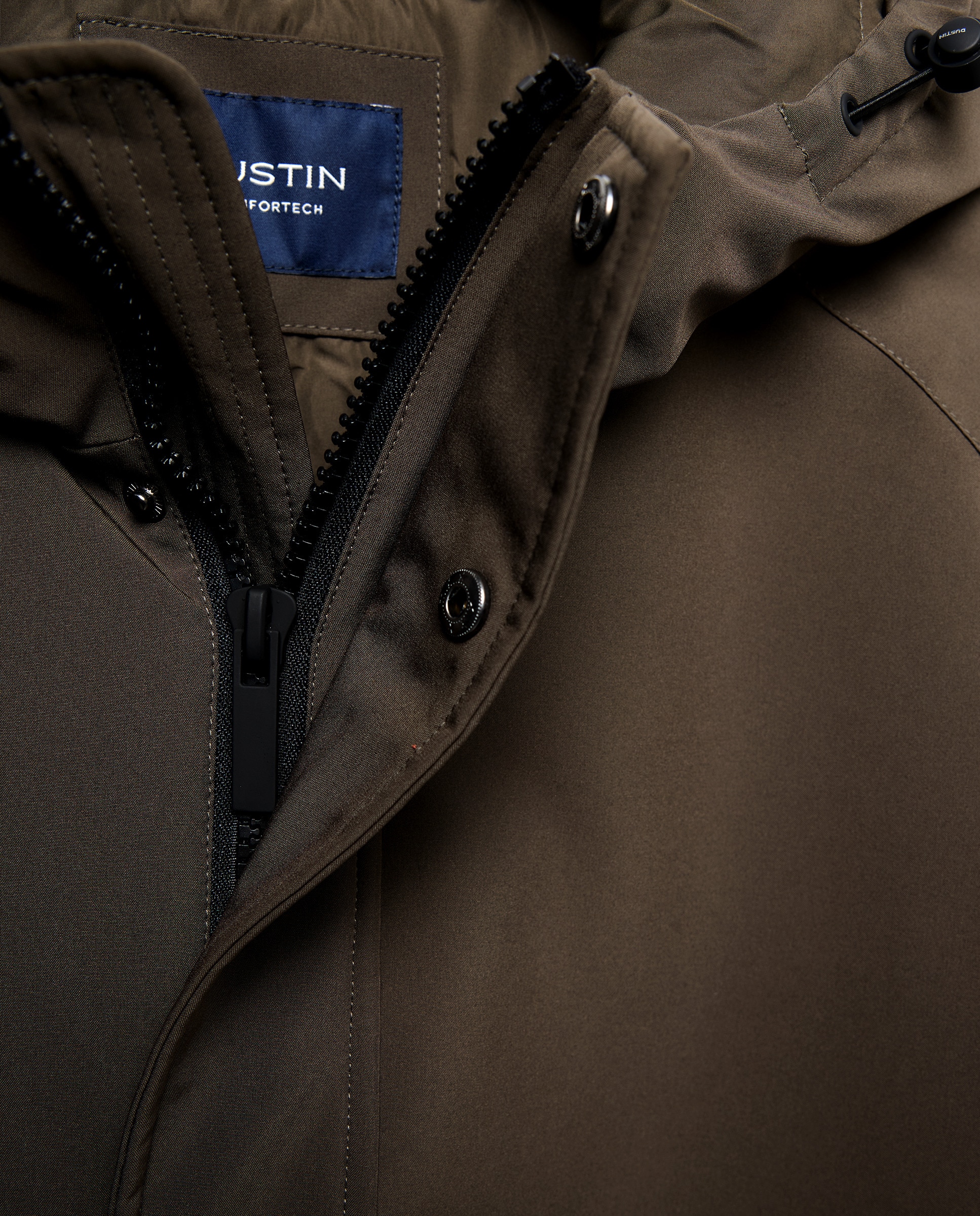 Parka Comprida Comfortech com Capuz Fixo Verde-6