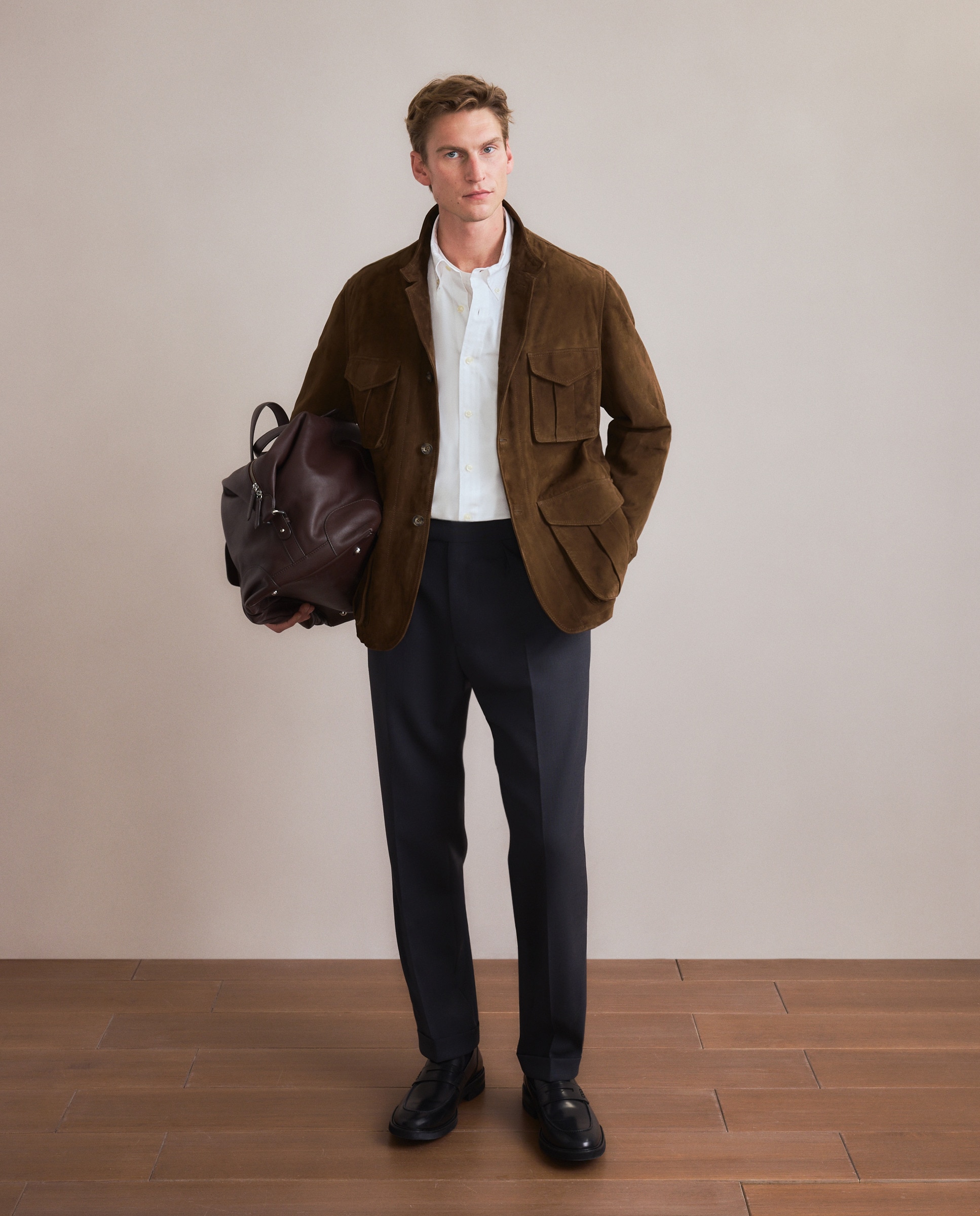 Imagem 0 de Casaco Safari em Camurça