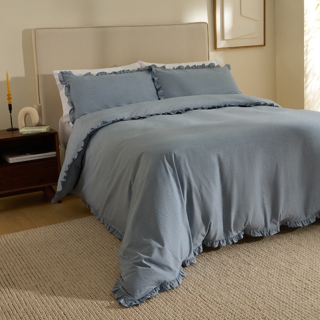 Imagem 0 de Conjunto de Capa de Edredão de Algodão Mélange