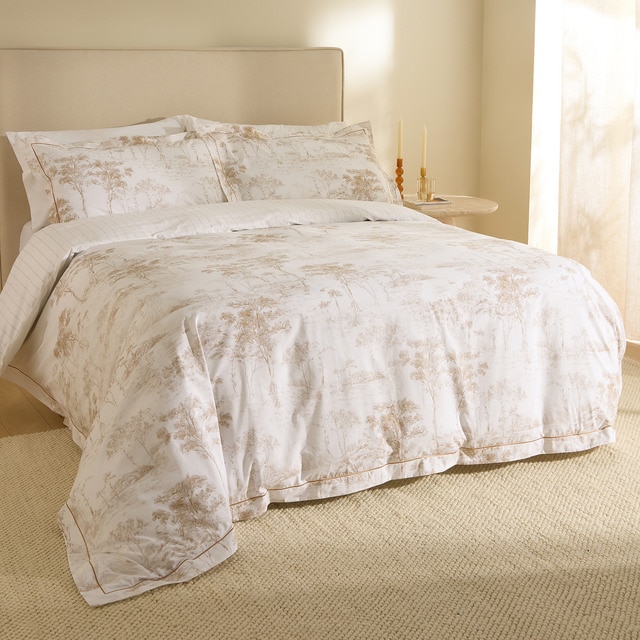 Imagen 0 de Juego de funda nórdica algodón percal 400 hilos Awe