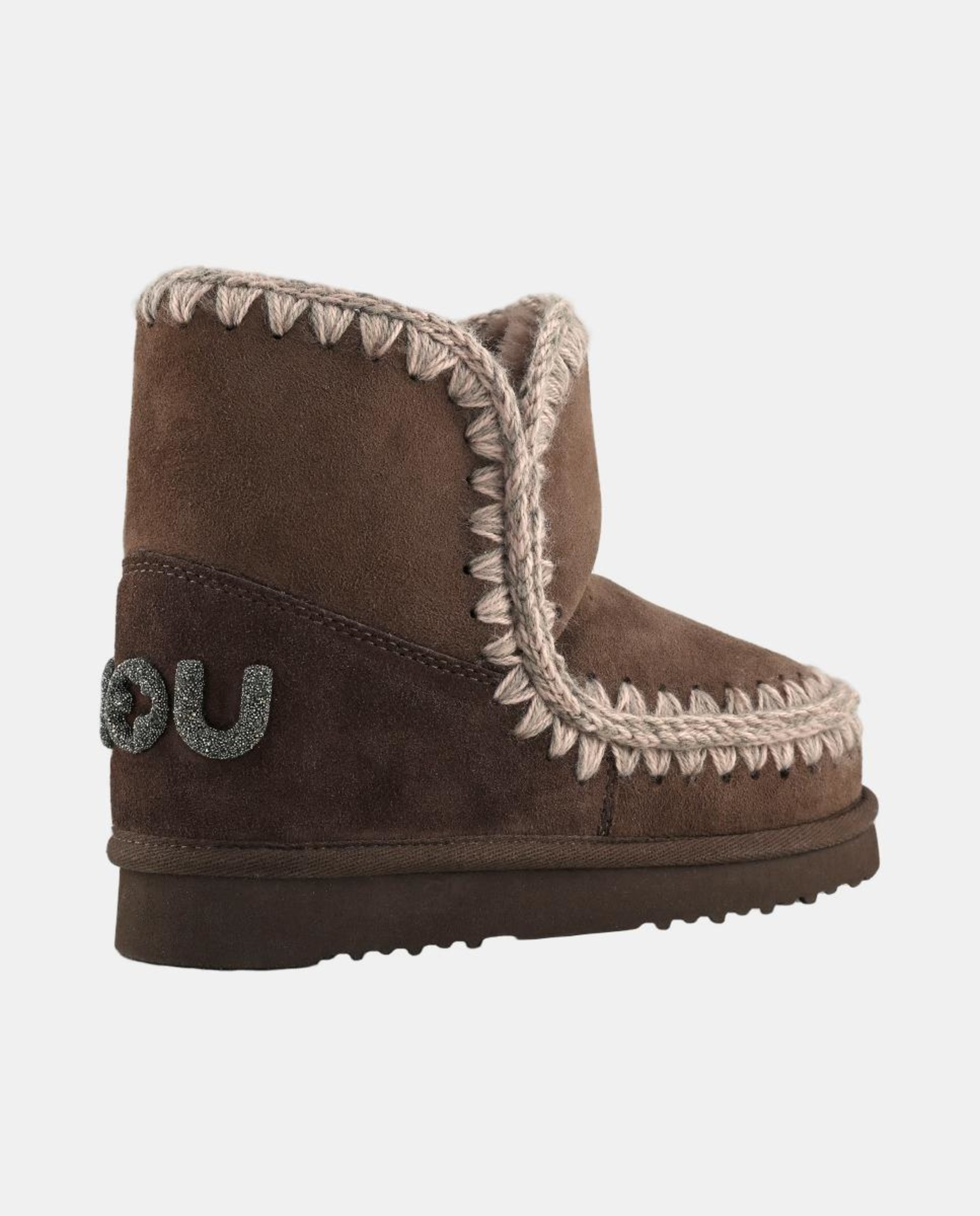 Botas Esquimó 18 com Logótipo de Glitter Castanho-escuro-3