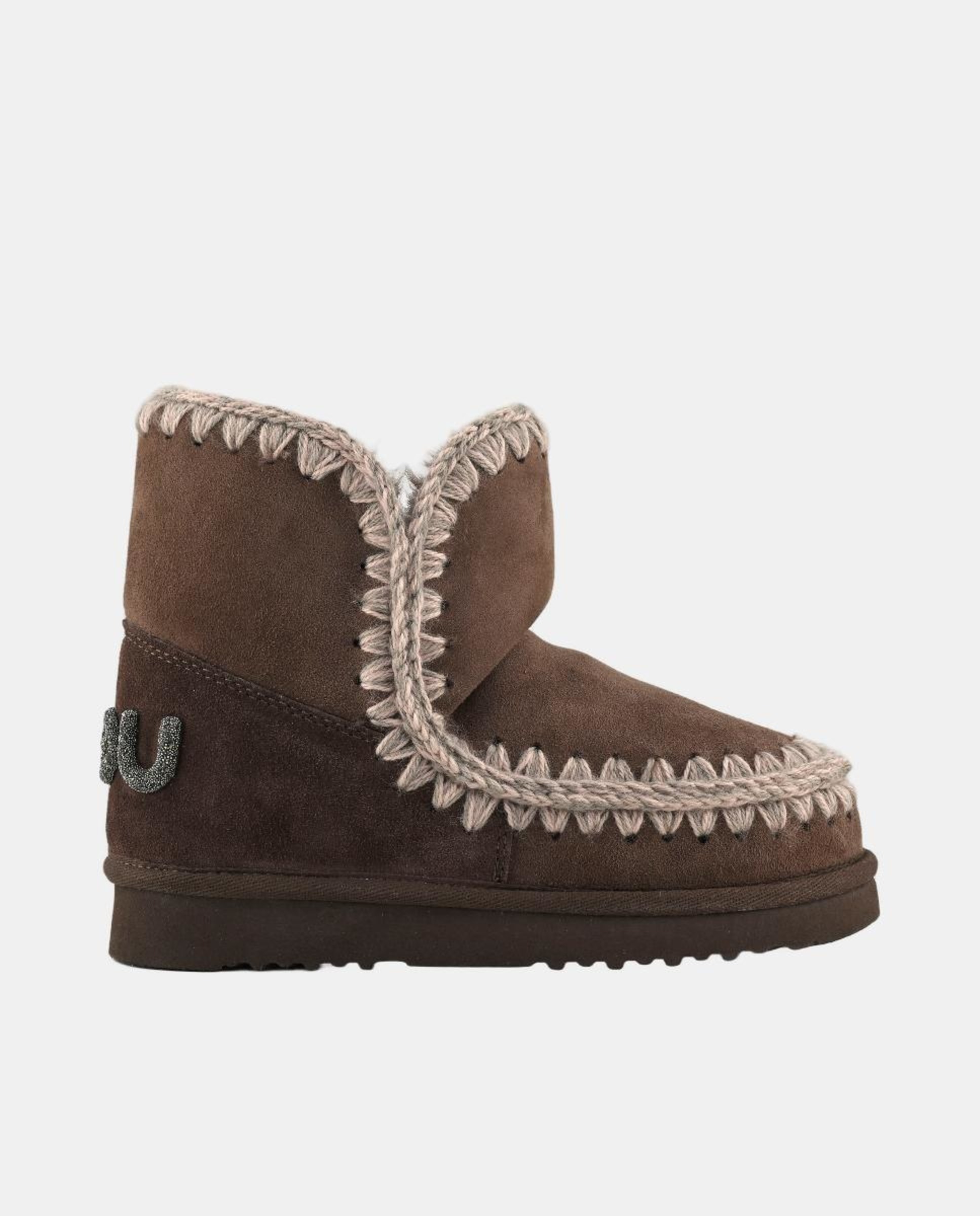 Botas Esquimó 18 com Logótipo de Glitter Castanho-escuro-1