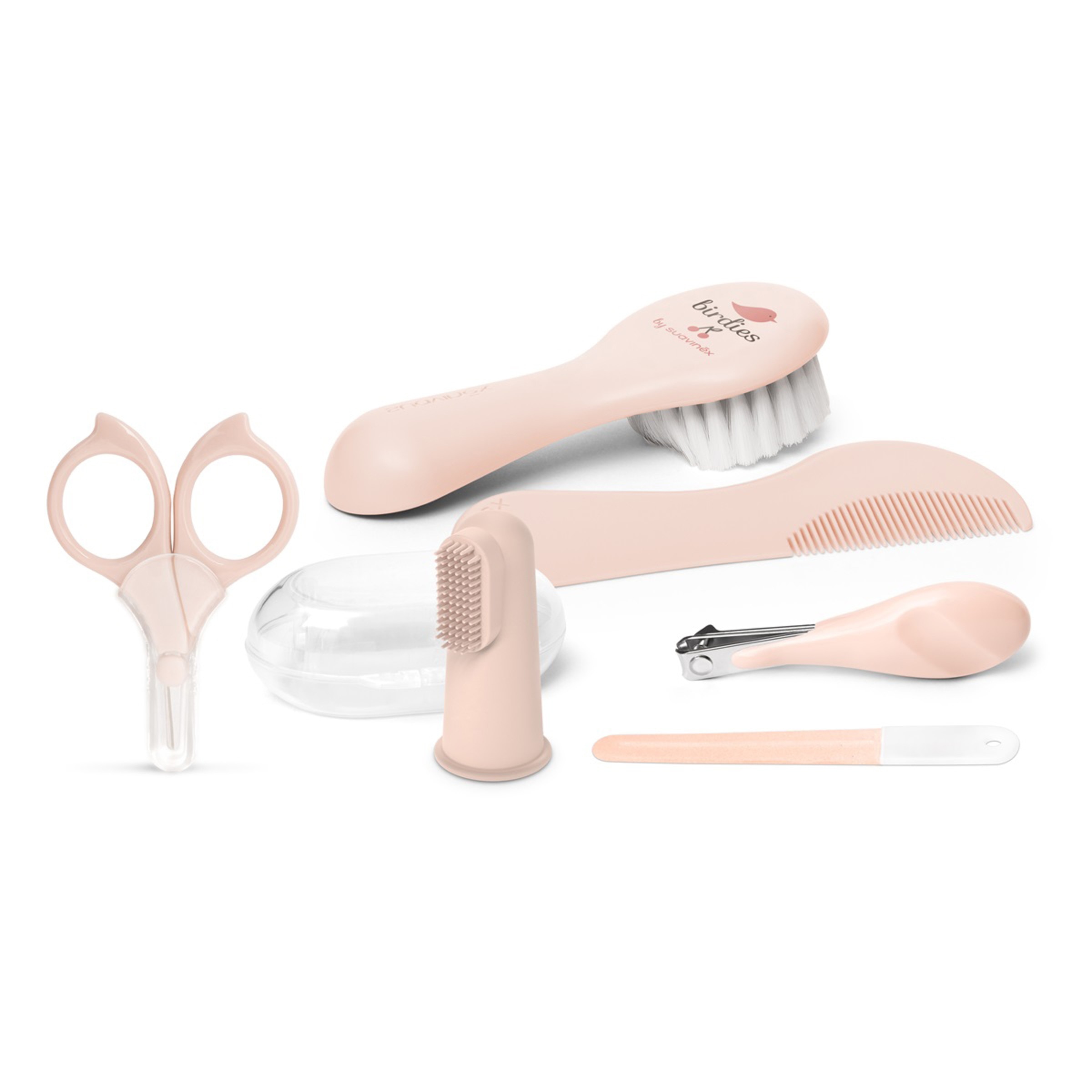 Conjunto de Higiene e Manicure 6 Peças para Bebés Rosa-claro-2